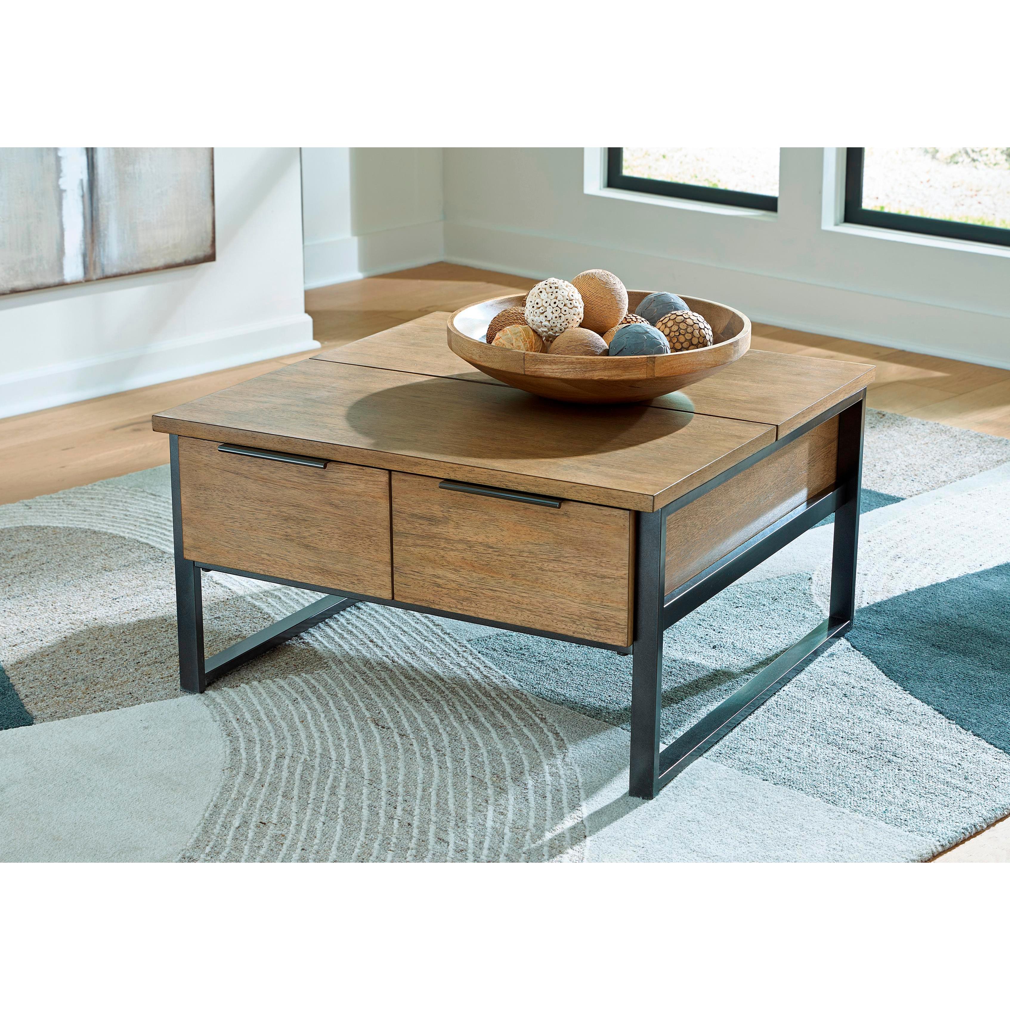 Signature Design by Ashley Montia Lift Top Cocktail Table T602-00 IMAGE 5