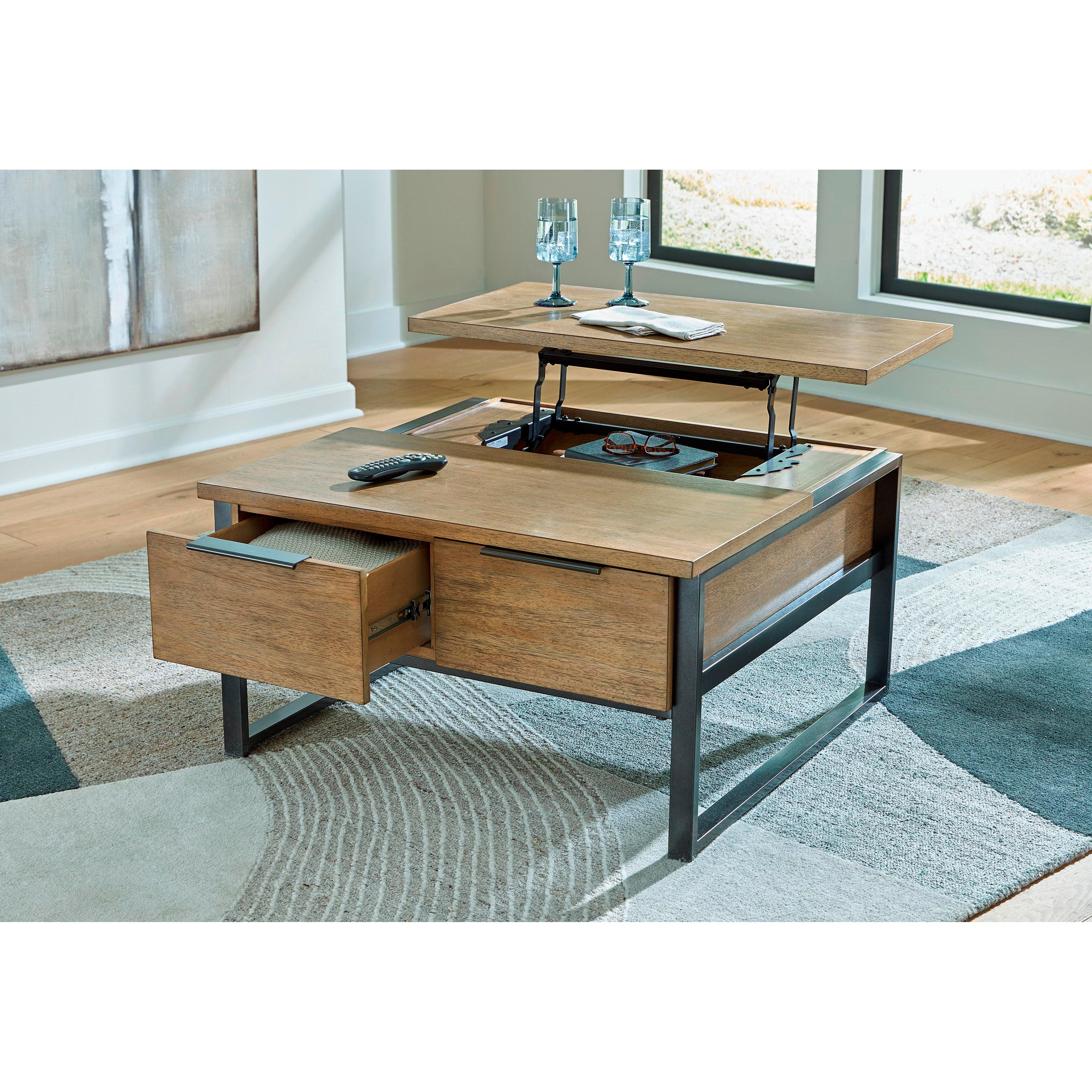 Signature Design by Ashley Montia Lift Top Cocktail Table T602-00 IMAGE 7