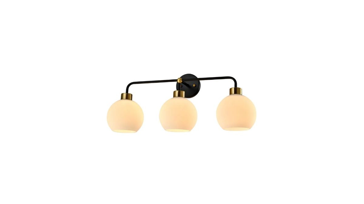 Threefold Cream Wall Light