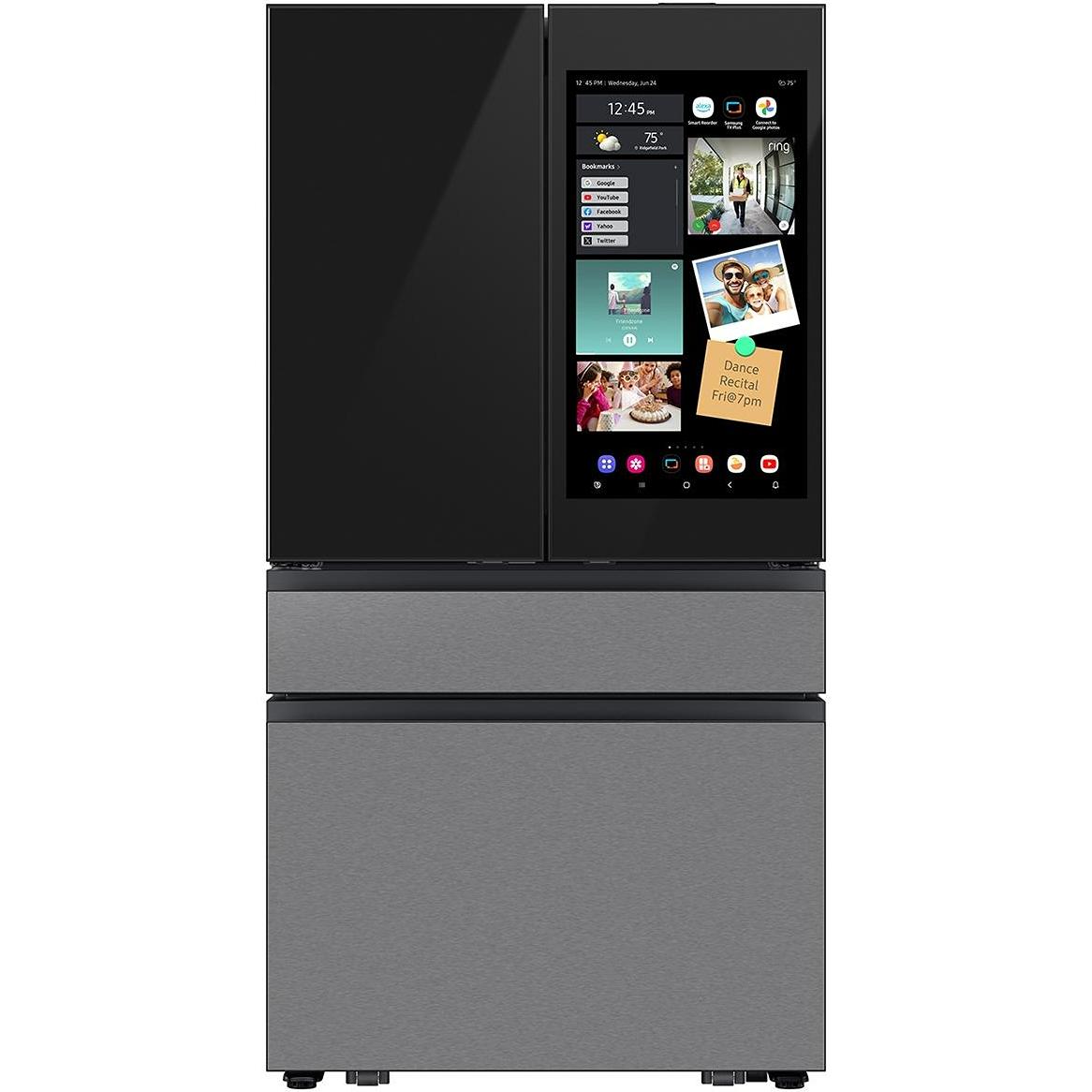 Samsung 36-inch, 23 cu. ft. French 4-Door Refrigerator with AI Family Hub™ RF90F23AECR/AA IMAGE 1