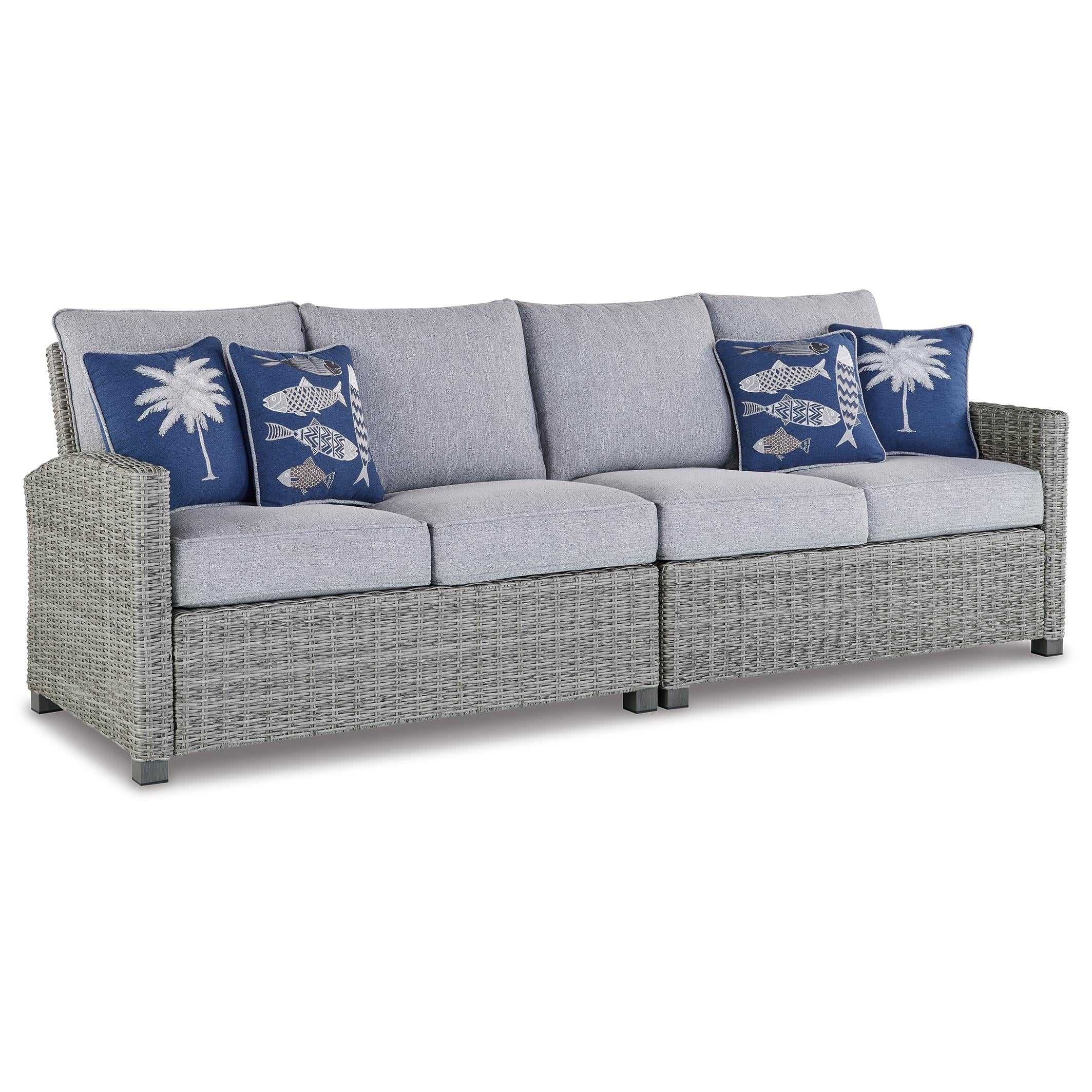 Signature Design by Ashley Naples Beach P439-854 RAF/LAF Loveseat with Cushion IMAGE 1