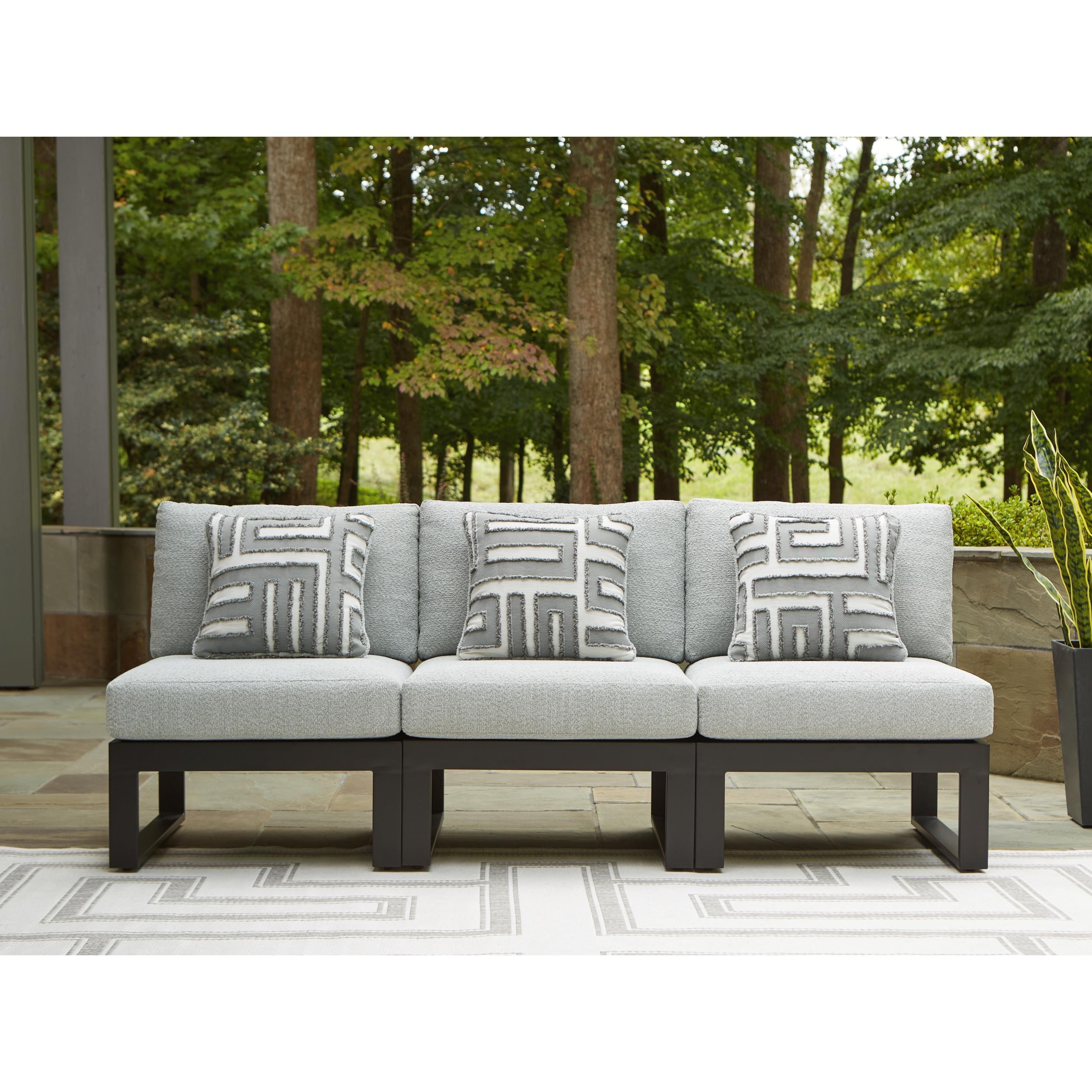 Signature Design by Ashley Beachloft P490P6 3 pc Outdoor Sectional IMAGE 2