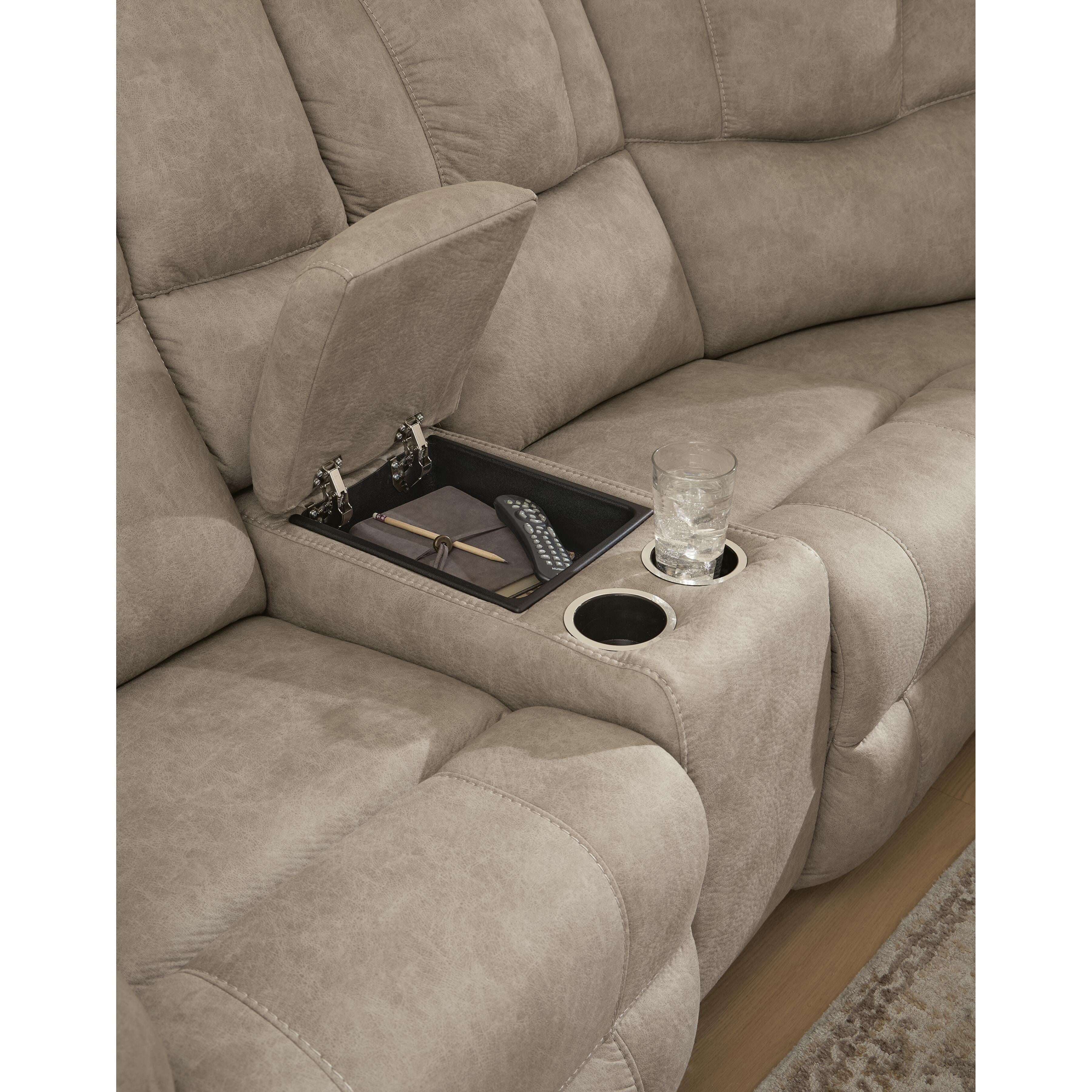 Signature Design by Ashley Pearce-Pike PC69205S3 3 pc Reclining Sectional with Double Console IMAGE 3
