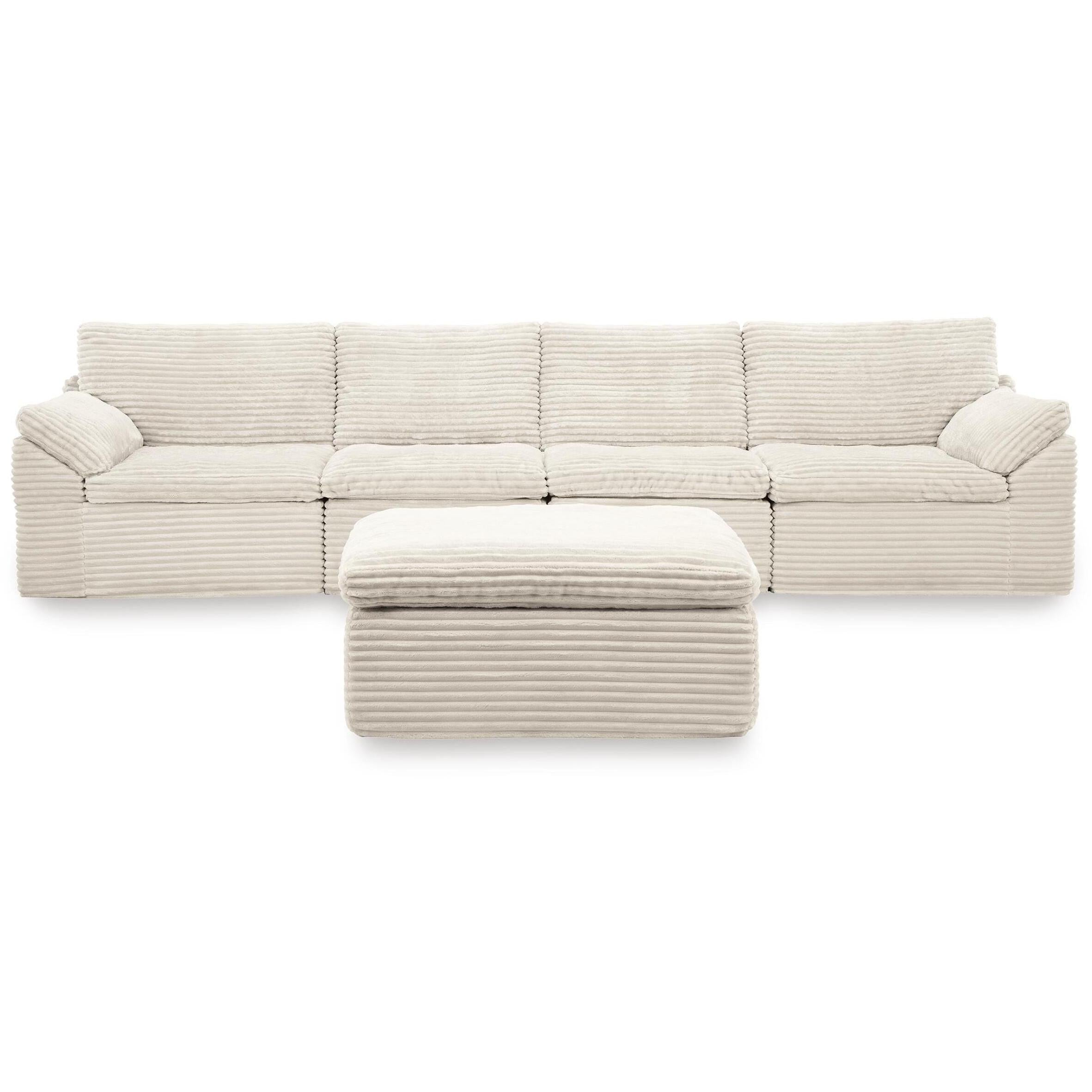 Signature Design by Ashley Fannin PC84304S1 4 pc Sectional with Ottoman IMAGE 1