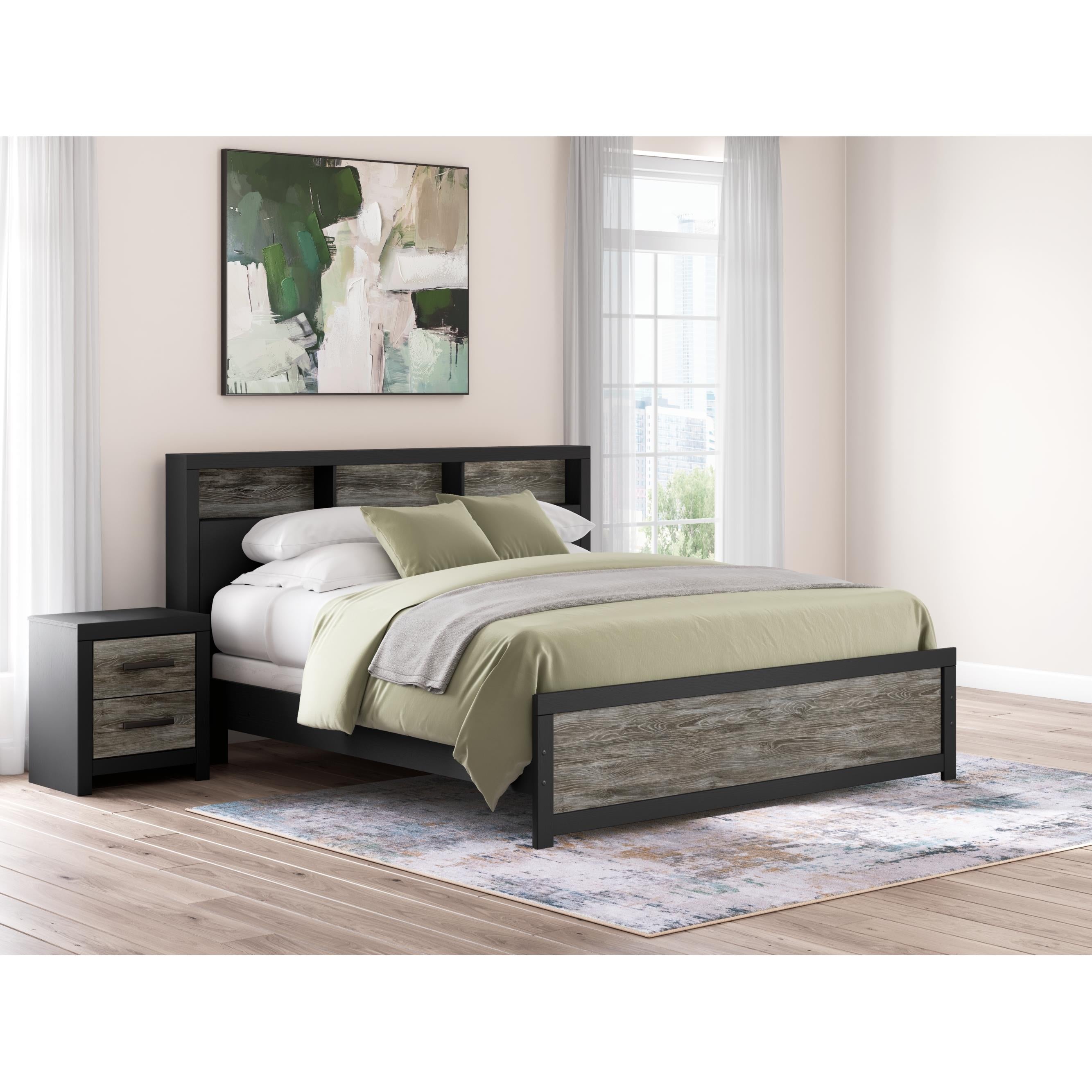 Signature Design by Ashley Broachmyn PCB1118B19 King Bookcase Panel Bed IMAGE 2