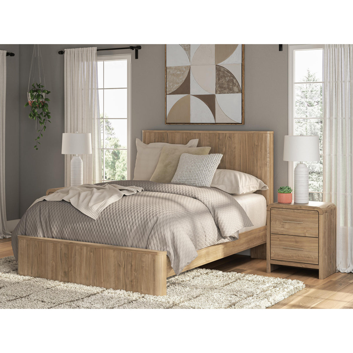 Signature Design by Ashley Dovander PCB1121B10 Queen Panel Platform Bed IMAGE 2