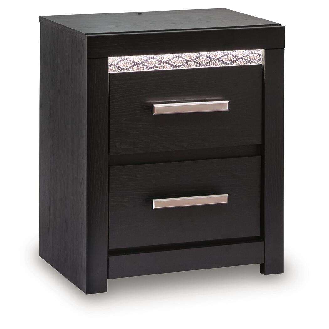 Signature Design by Ashley Brendant PCB2611-92 Two Drawer Night Stand IMAGE 1