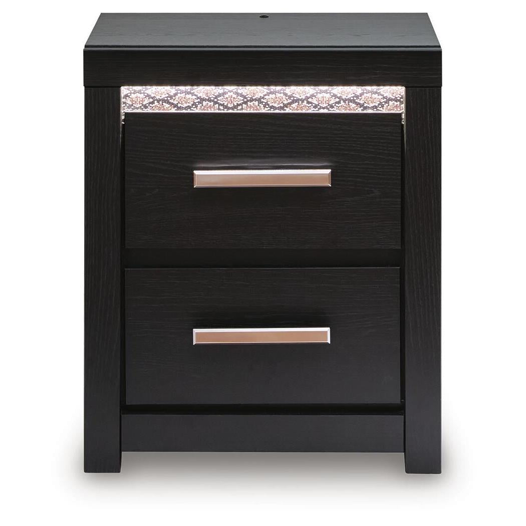 Signature Design by Ashley Brizmore PCB2611-92 Two Drawer Night Stand IMAGE 2