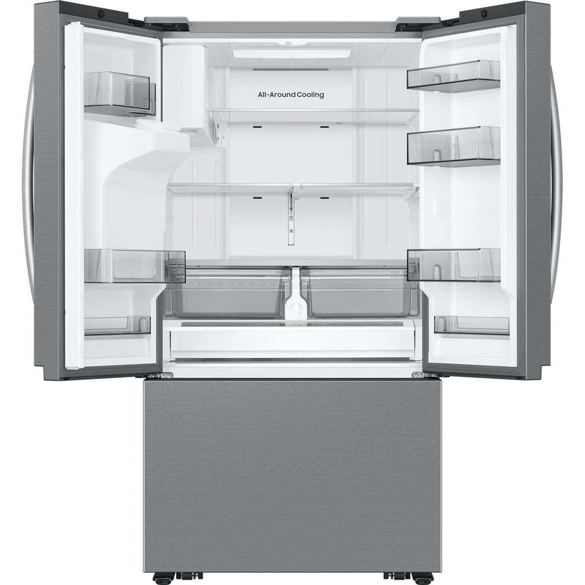 Samsung 26 cu. ft. Bespoke AI 3-Door French Door Refrigerator with Water & Ice RF27CG5B30SRAA IMAGE 2
