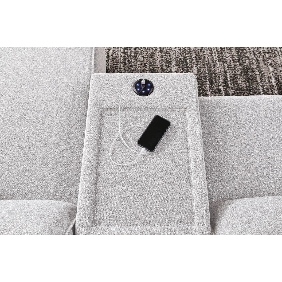 Signature Design by Ashley Modmax II 65907S43 6 pc Power Reclining Sectional with Chaise and Audio Console IMAGE 4
