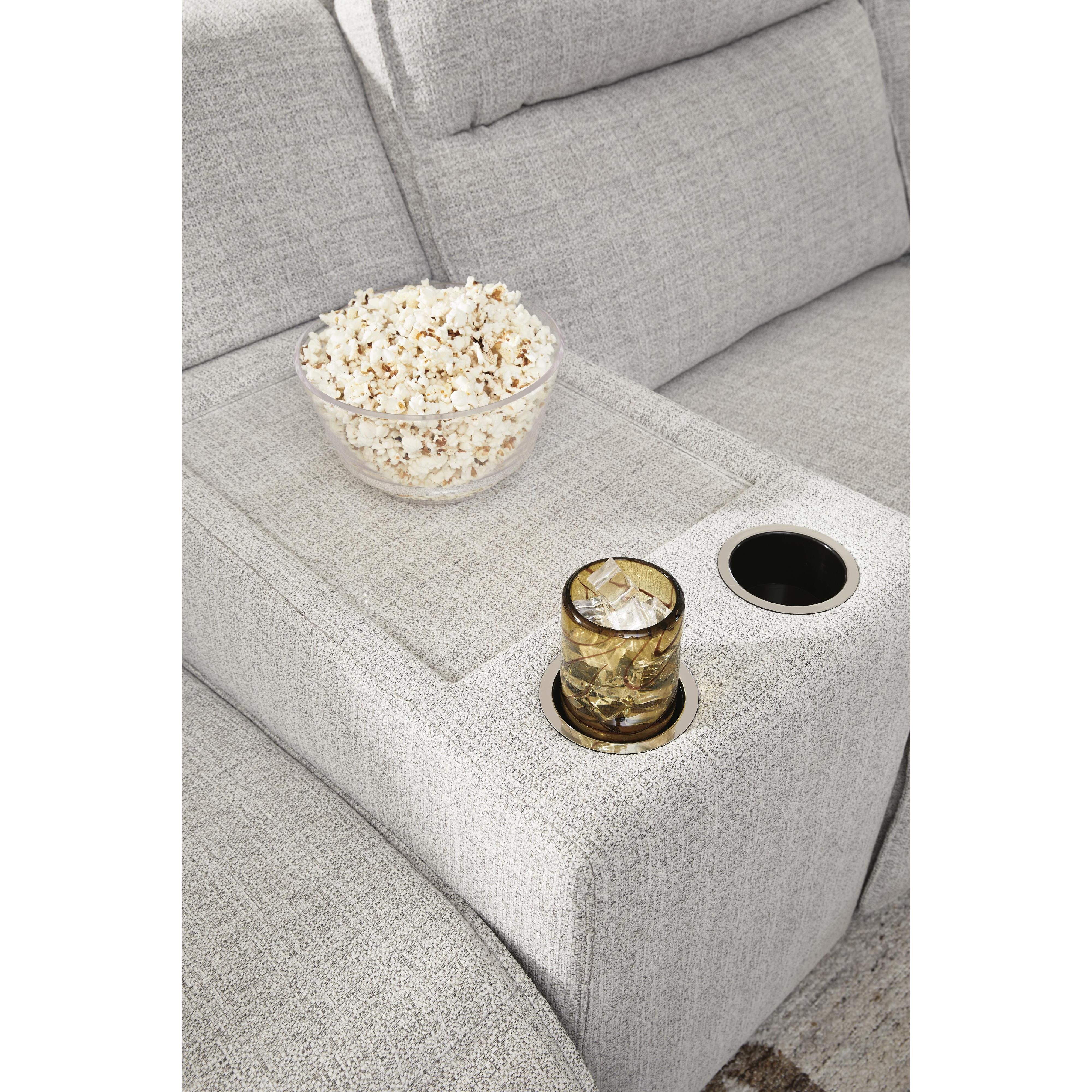 Signature Design by Ashley Modmax II 65907S43 6 pc Power Reclining Sectional with Chaise and Audio Console IMAGE 5
