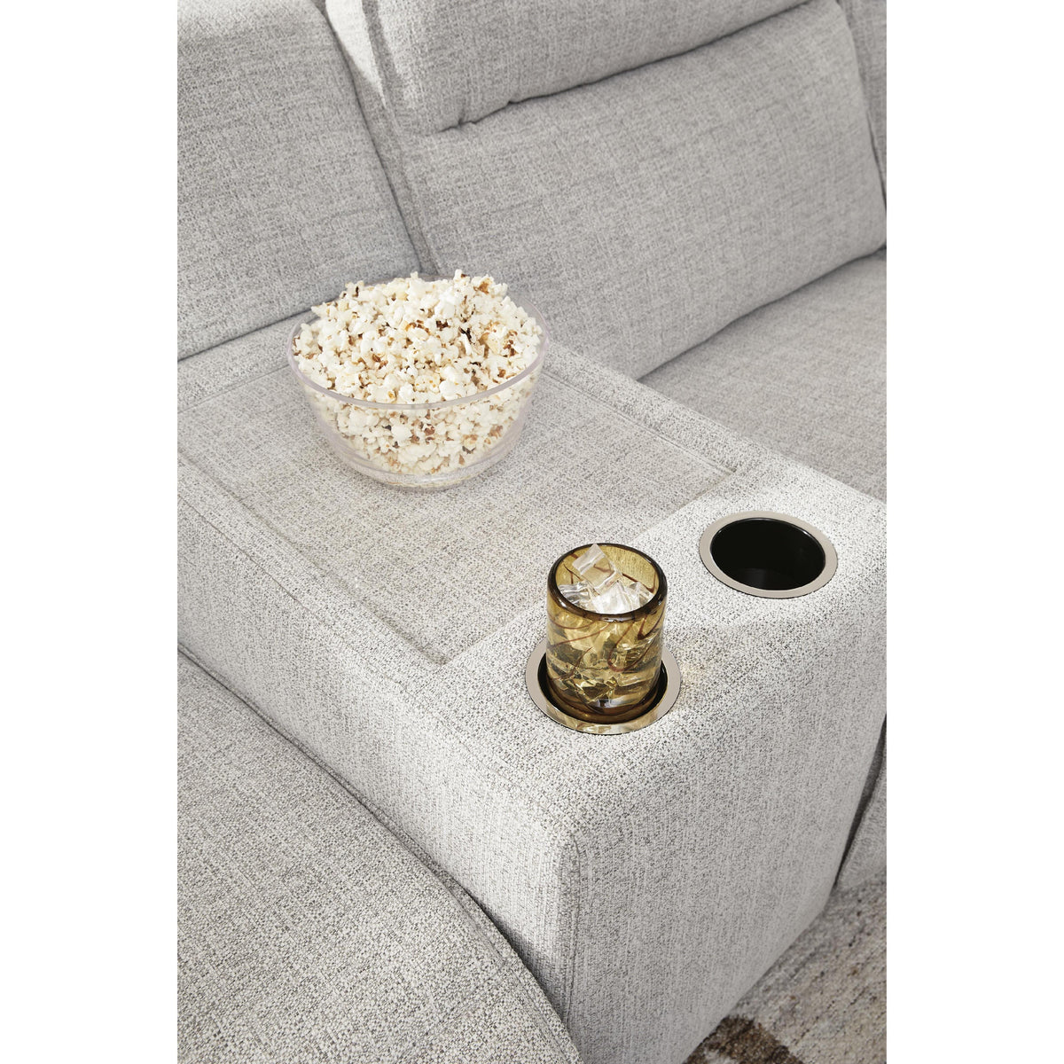 Signature Design by Ashley Modmax II 65907S43 6 pc Power Reclining Sectional with Chaise and Audio Console IMAGE 5