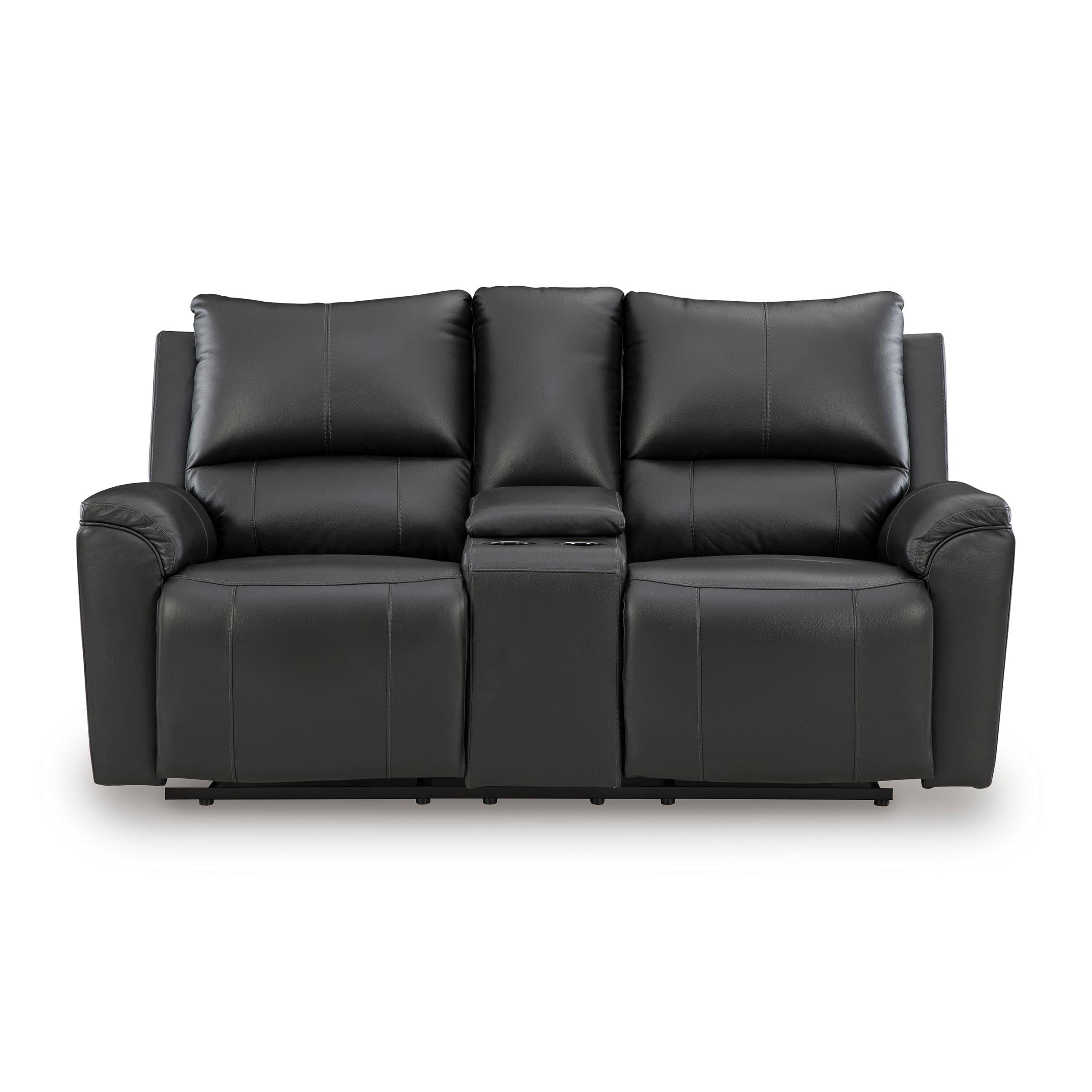 Signature Design by Ashley Glossmore Reclining Leather Match Loveseat with Console PCU1170094C IMAGE 2