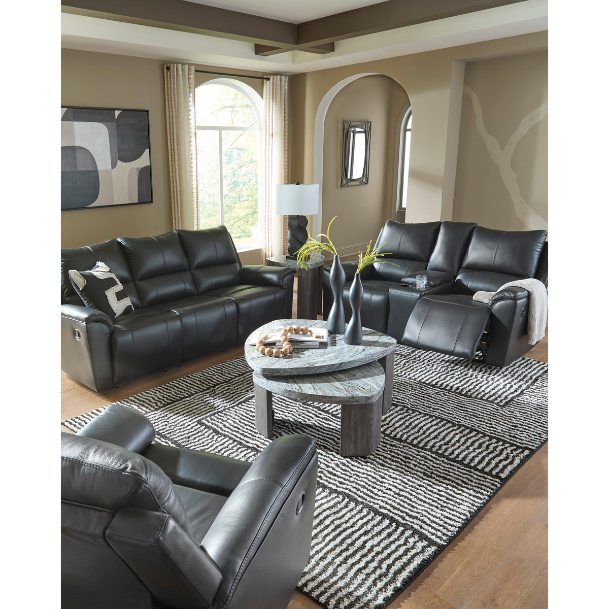 Signature Design by Ashley Glossmore Rocker Leather Match Recliner PCU1170025C IMAGE 8