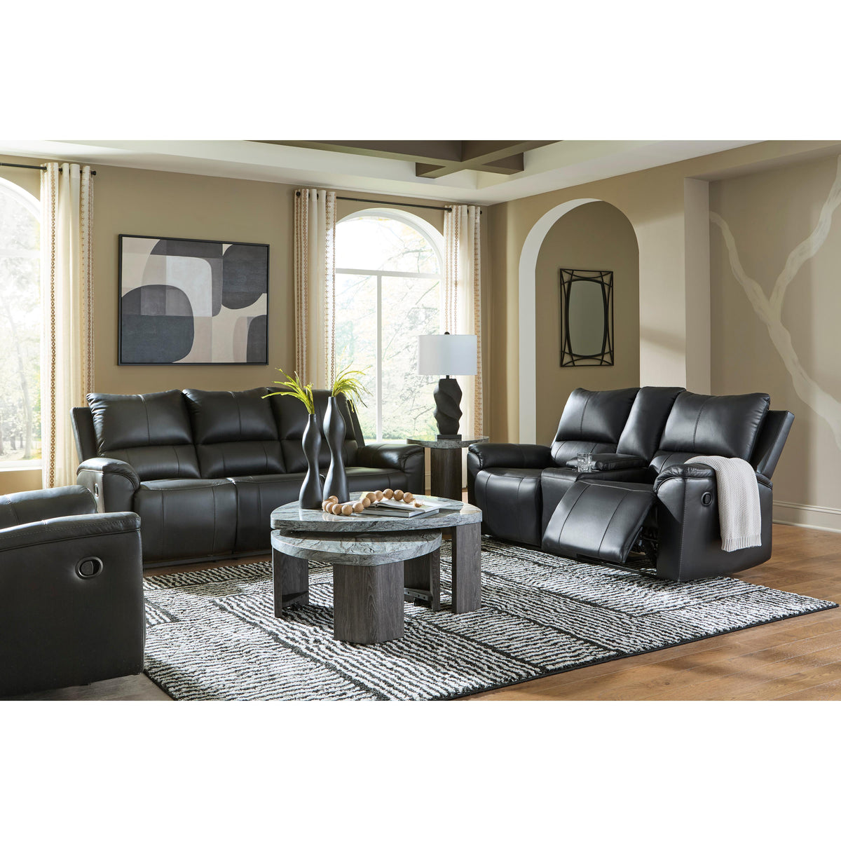 Signature Design by Ashley Glossmore Reclining Leather Match Sofa PCU1170088C IMAGE 12