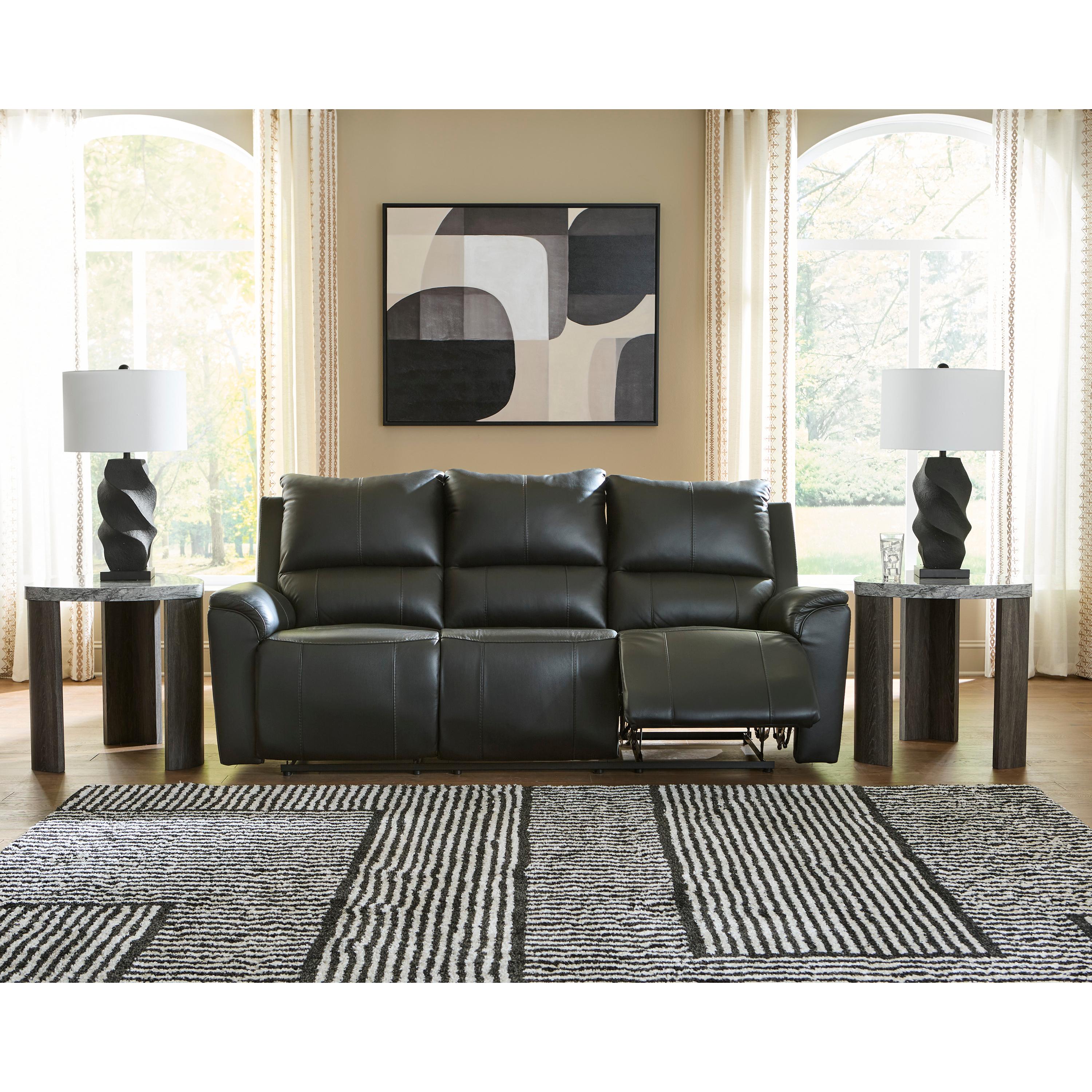 Signature Design by Ashley Glossmore Reclining Leather Match Sofa PCU1170088C IMAGE 6