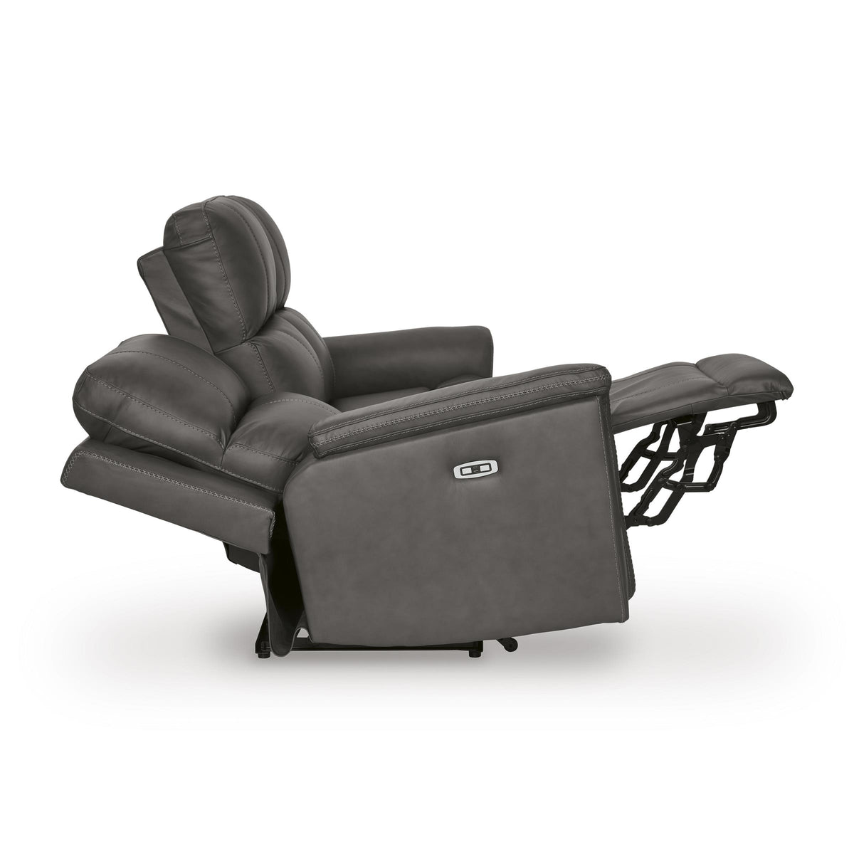 Signature Design by Ashley Bleckley Power Reclining Leather Match Sofa PCU1200015C IMAGE 3