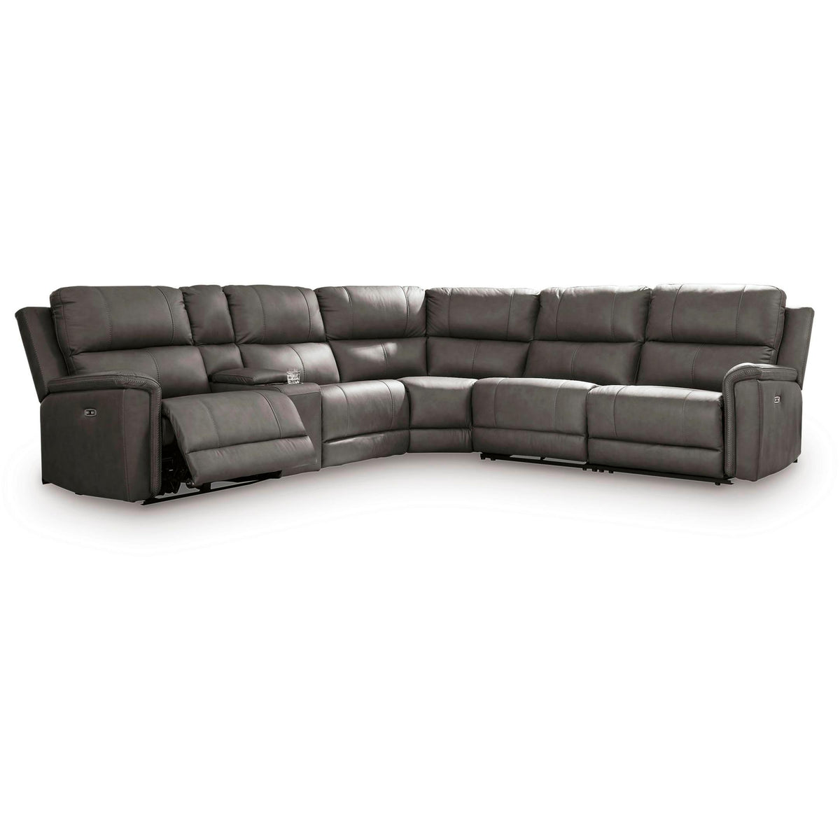 Signature Design by Ashley Bleckley Power Reclining Leather Match 6 pc Sectional PCU1200058C/PCU1200057C/PCU1200046C/PCU1200077C/PCU1200031C/PCU1200062C IMAGE 1