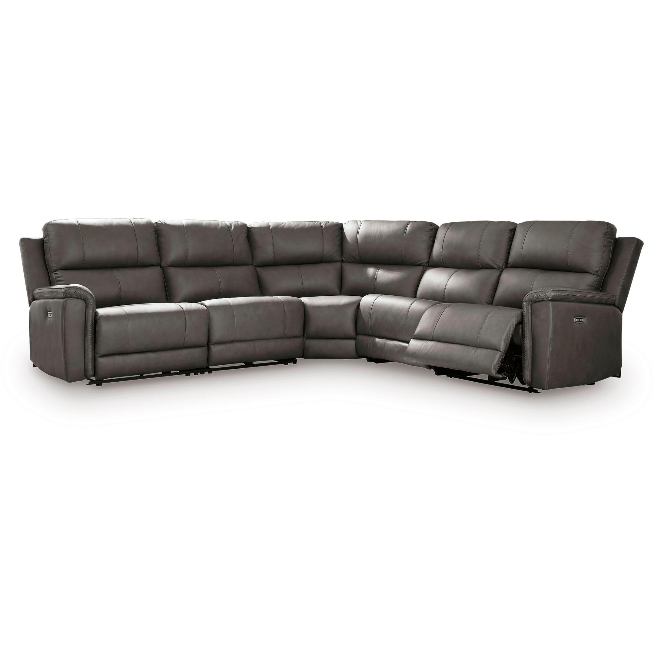 Signature Design by Ashley Bleckley Power Reclining Leather Match 5 pc Sectional PCU1200058C/PCU1200046C/PCU1200077C/PCU1200031C/PCU1200062C IMAGE 1