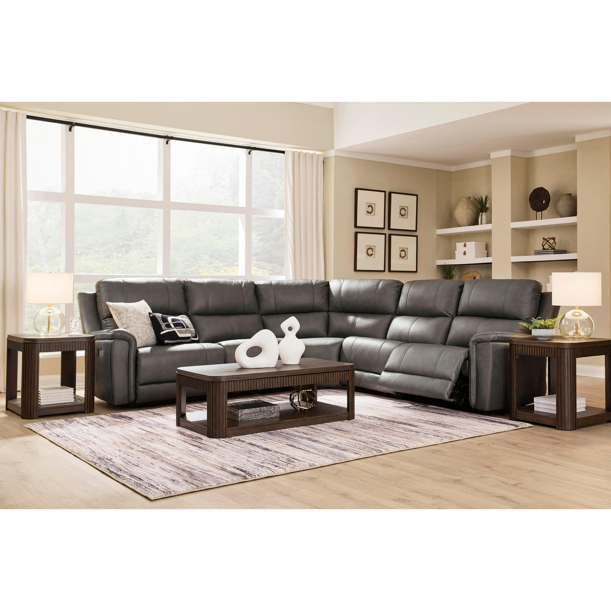 Signature Design by Ashley Bleckley Power Reclining Leather Match 5 pc Sectional PCU1200058C/PCU1200046C/PCU1200077C/PCU1200031C/PCU1200062C IMAGE 4