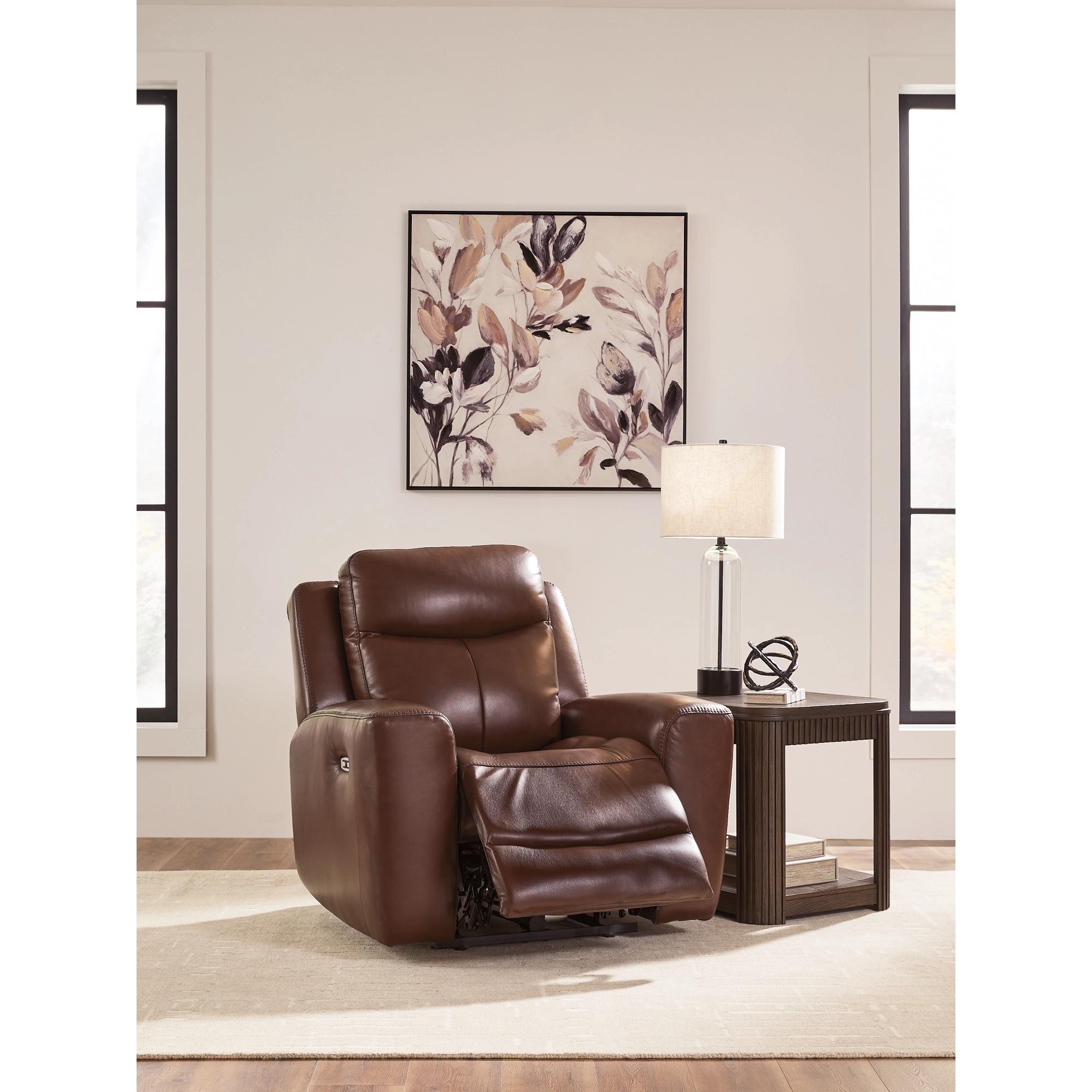 Signature Design by Ashley Next Move Power Leather Match Recliner PCU1210213C IMAGE 8