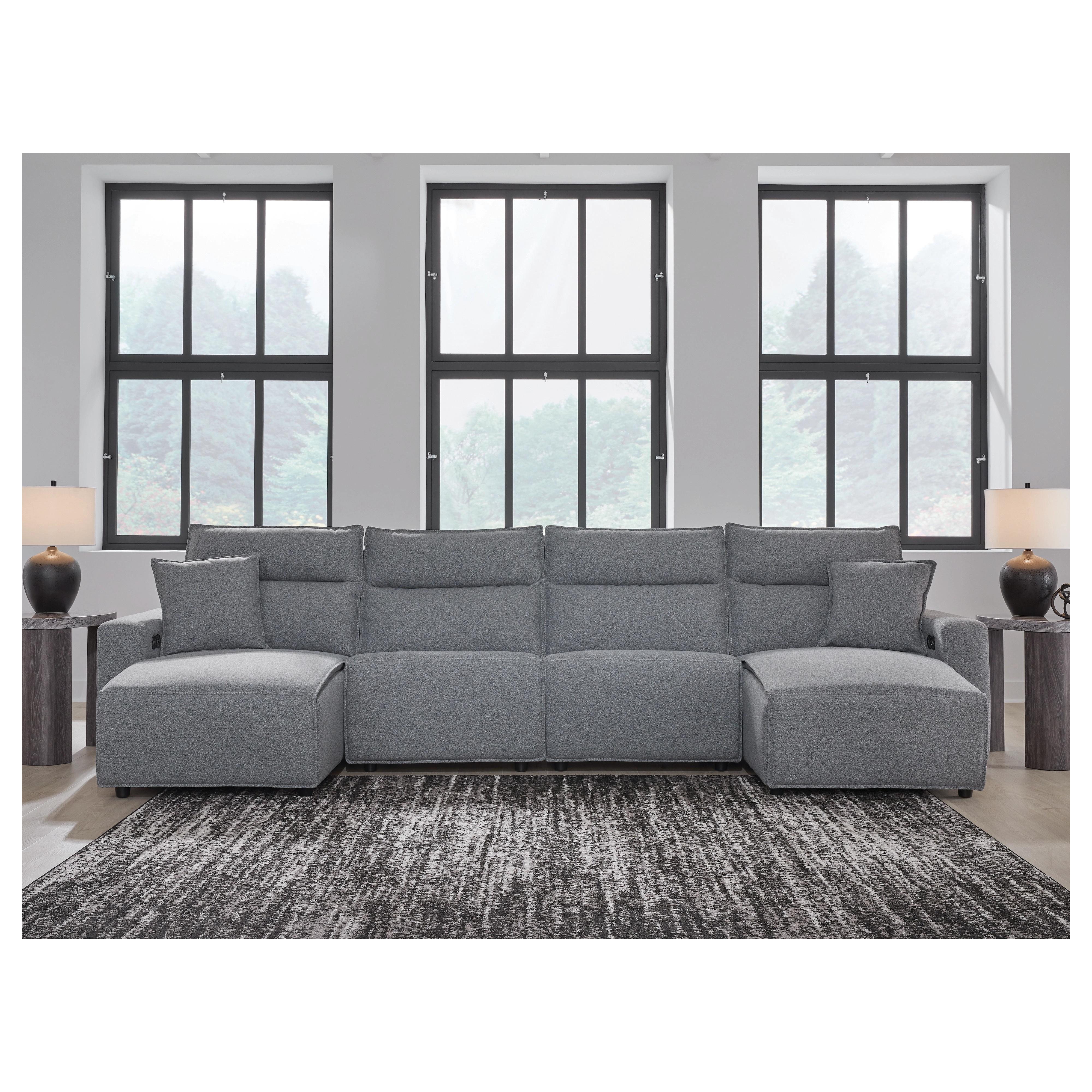 Signature Design by Ashley ModMax II Power Reclining Fabric 4 pc Sectional 6590679C/6590646C/6590646C/6590697C IMAGE 4