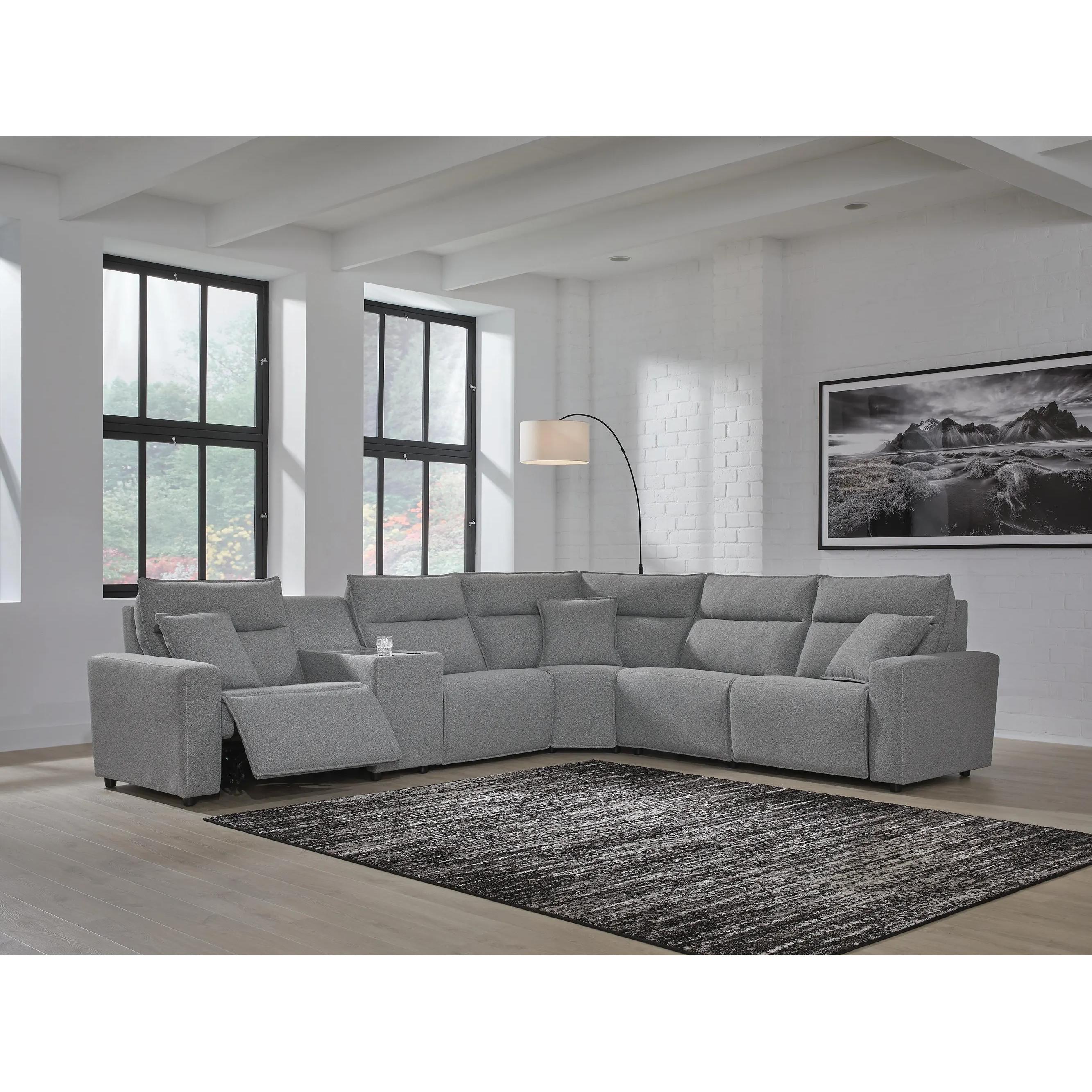 Signature Design by Ashley ModMax II Reclining Fabric 6 pc Sectional 6590658C/6590657C/6590631C/6590677C/6590646C/6590662C IMAGE 4