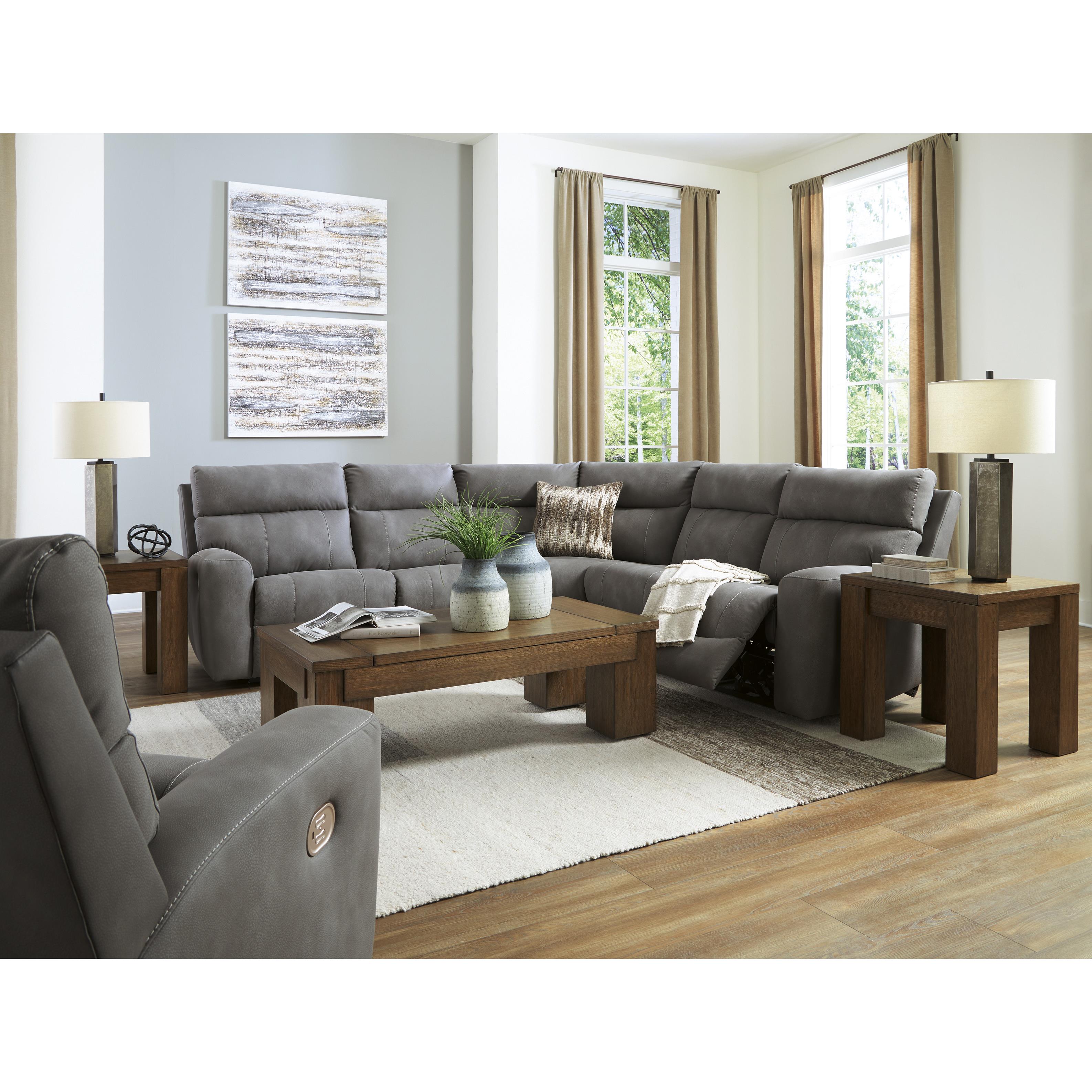 Signature Design by Ashley Next-Gen DuraPella Power Reclining Leather Look 5 pc Sectional 6100358C/6100331C/6100377C/6100346C/6100362C IMAGE 8