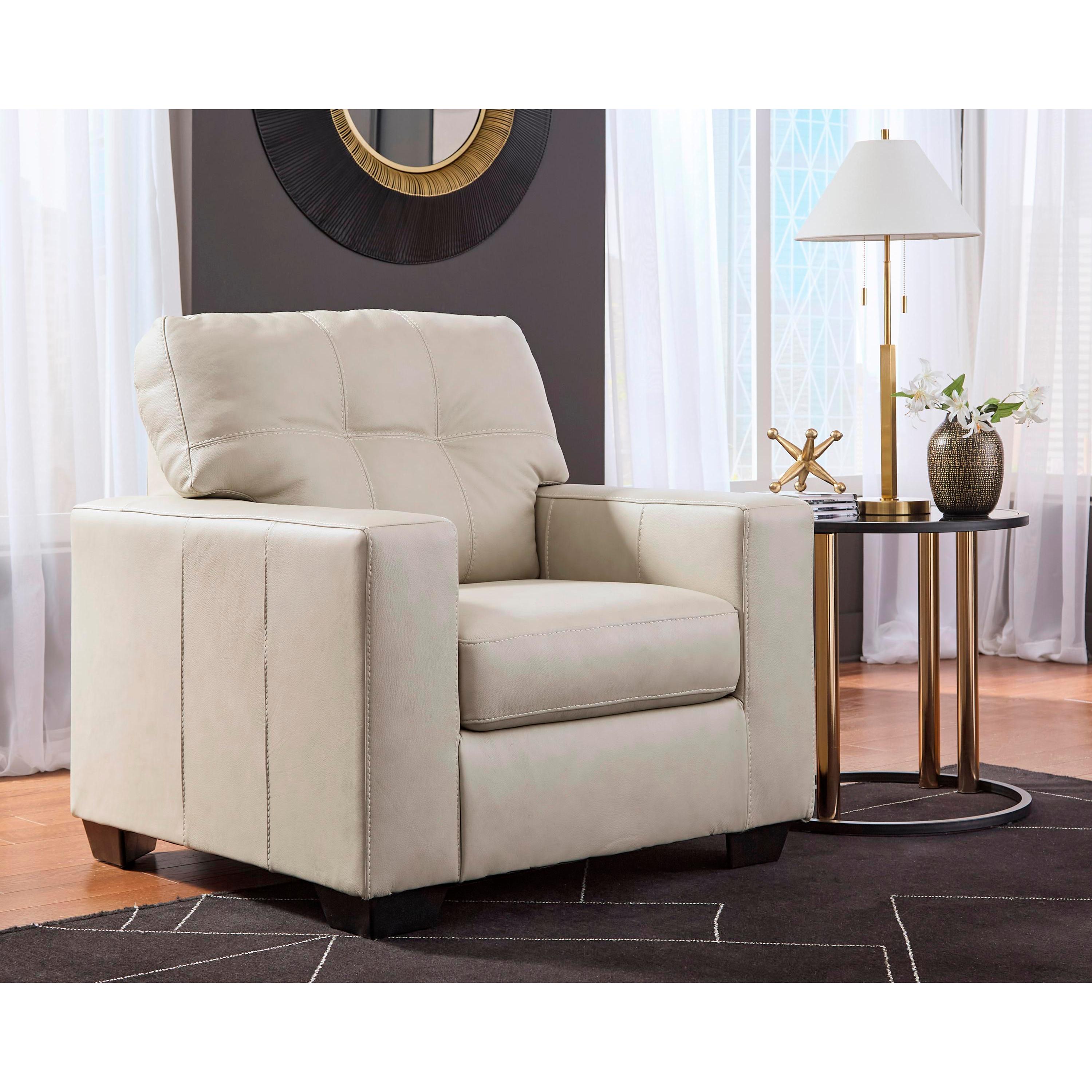 Signature Design by Ashley Santorine Stationary Leather Match Chair 2170820C IMAGE 4