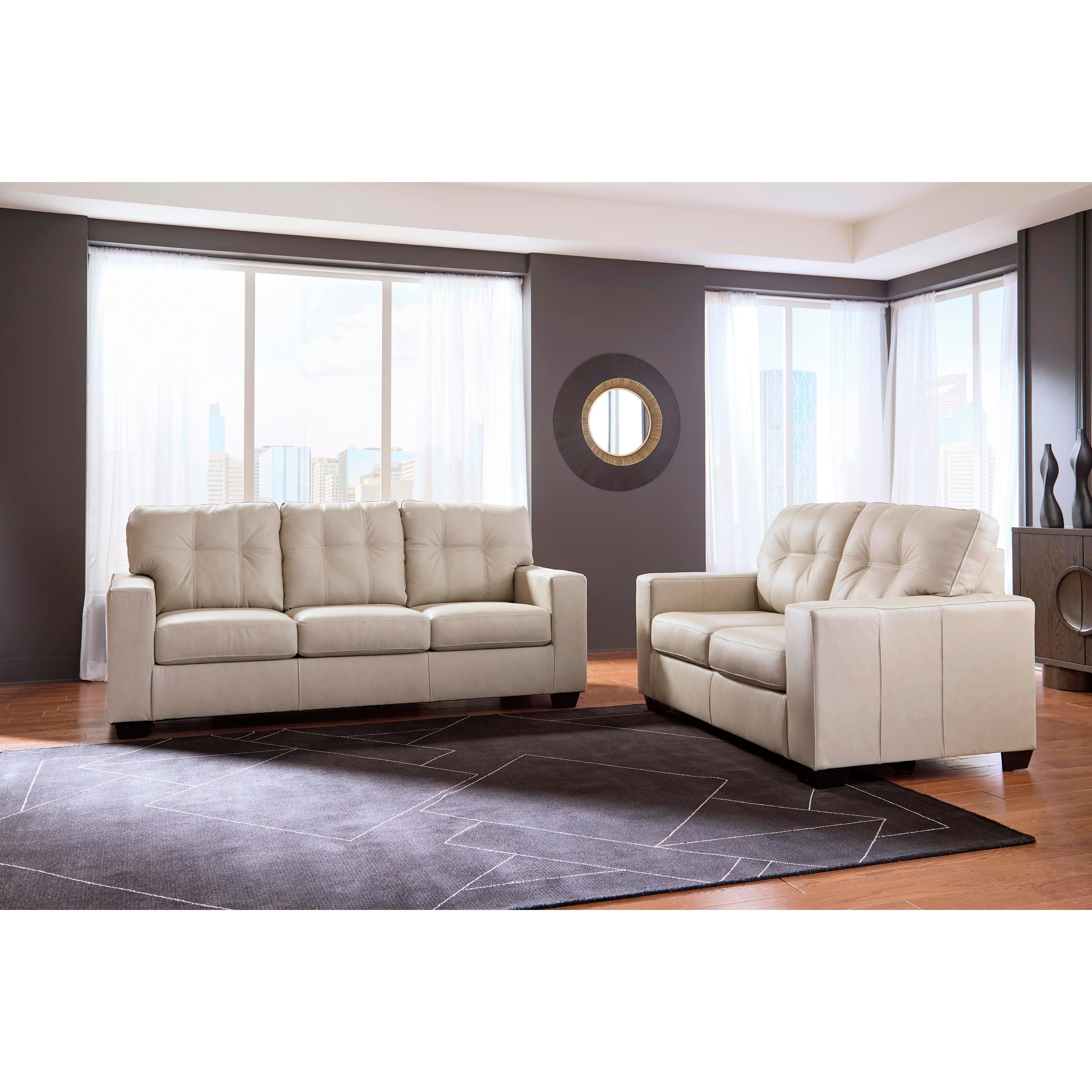 Signature Design by Ashley Santorine Stationary Leather Match Sofa 2170838C IMAGE 5