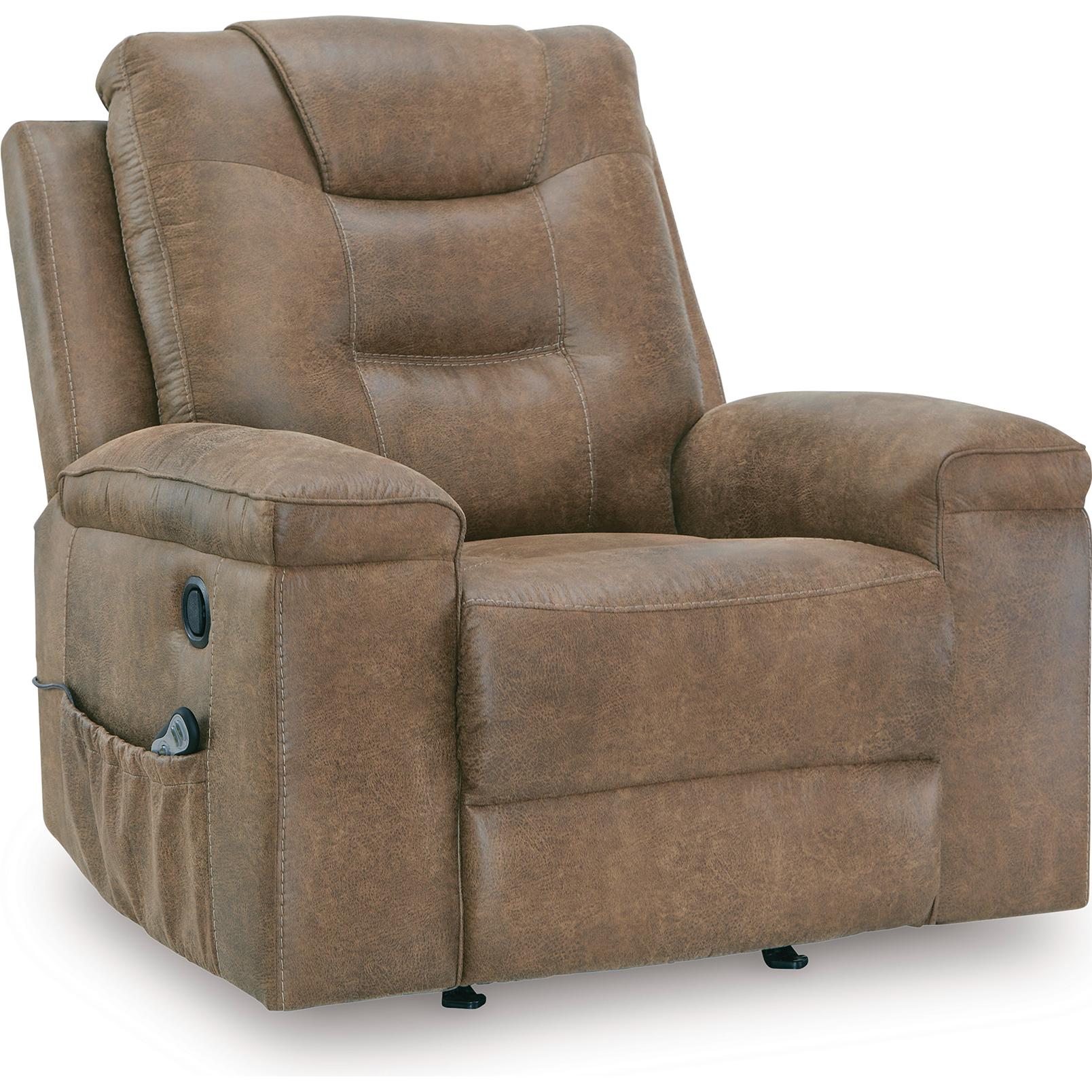 Signature Design by Ashley Stockworth Rocker Leather Look Recliner PC6560425C IMAGE 1