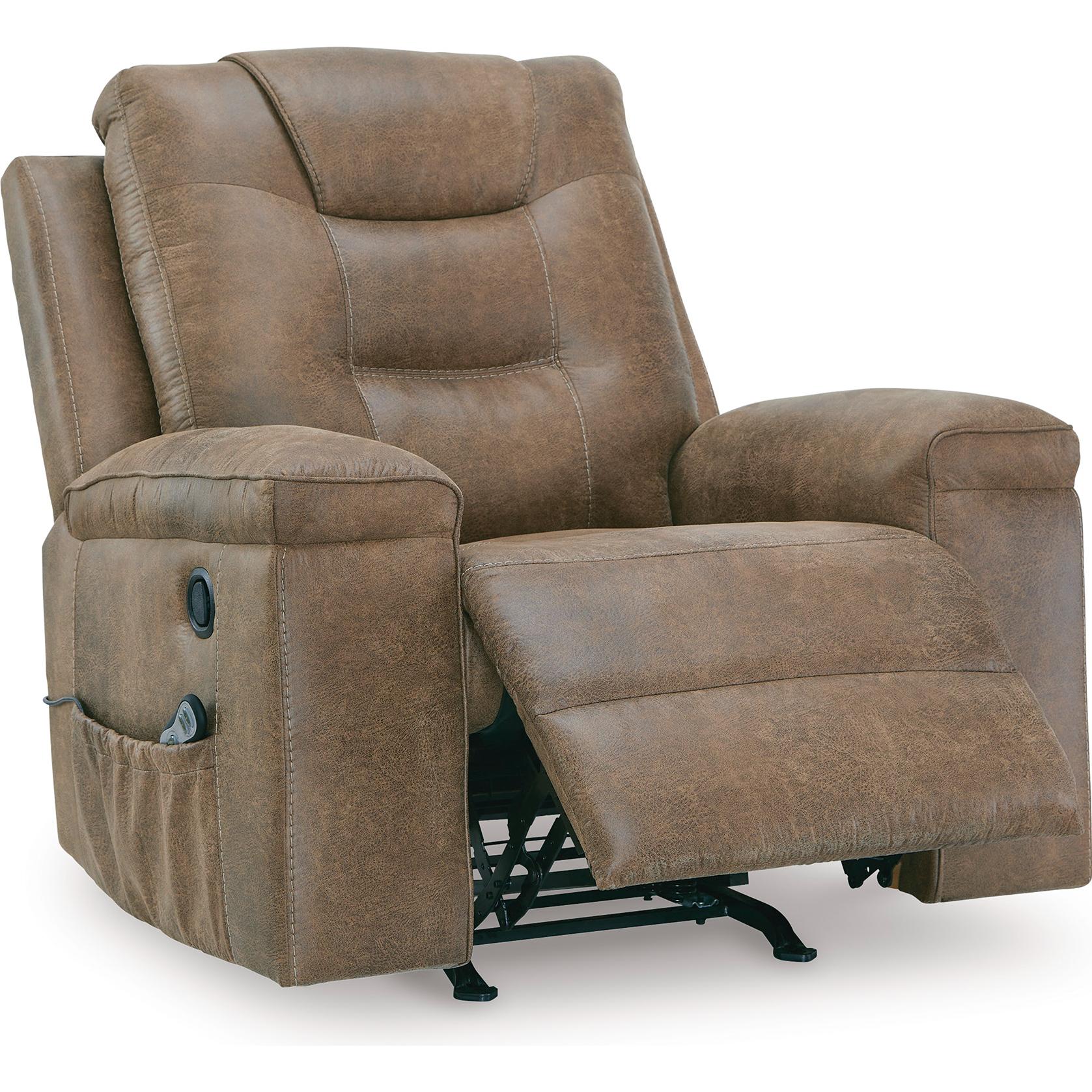 Signature Design by Ashley Stockworth Rocker Leather Look Recliner PC6560425C IMAGE 2