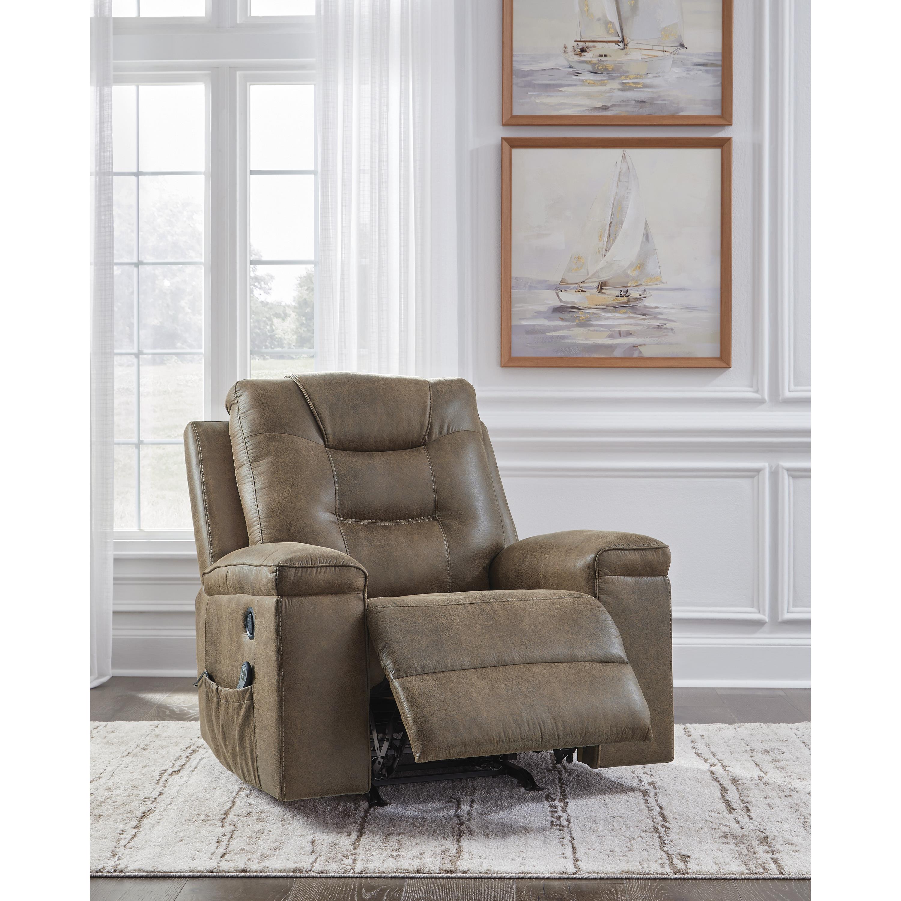 Signature Design by Ashley Stockworth Rocker Leather Look Recliner PC6560425C IMAGE 7