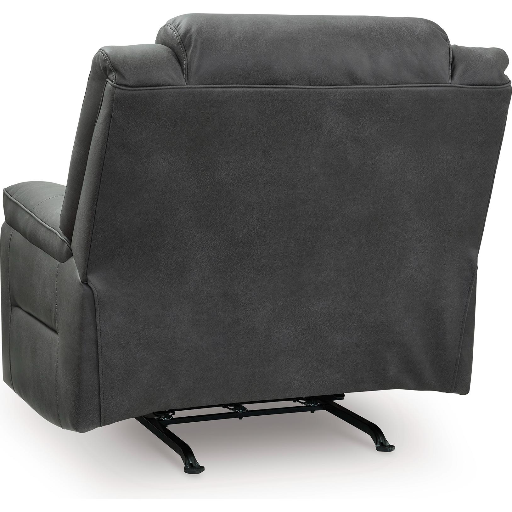 Signature Design by Ashley Status Check Rocker Leather Look Recliner PC6530725C IMAGE 5