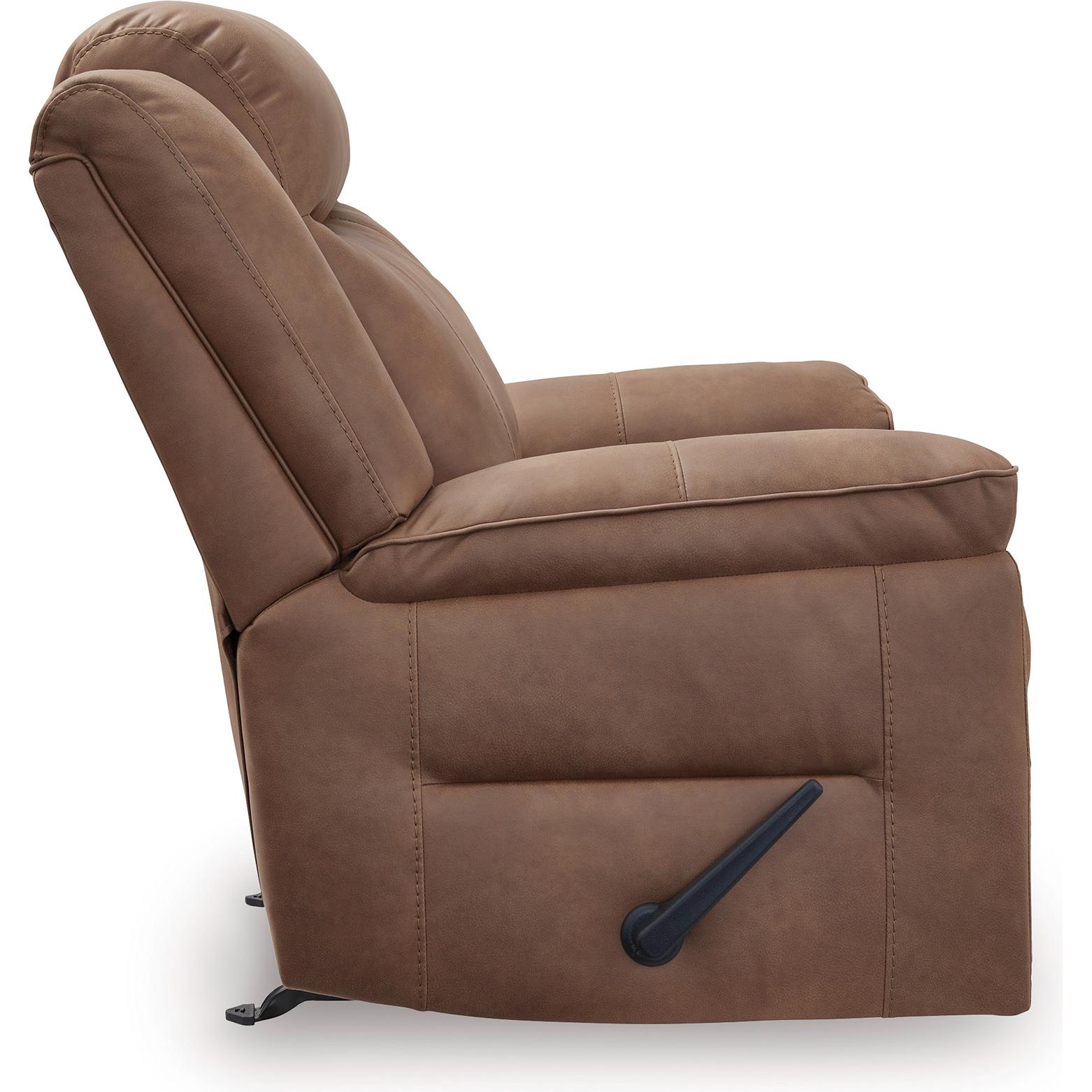Signature Design by Ashley Status Check Rocker Leather Look Recliner PC6530825C IMAGE 4