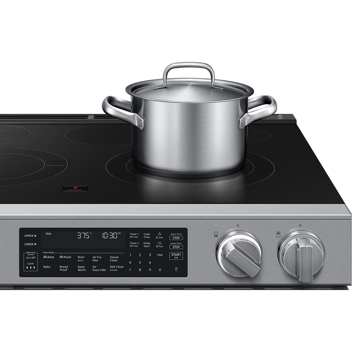 Samsung 30-inch Slide-in Electric Range with True Convection with Air Fry Max NSE90H63DRAC IMAGE 12