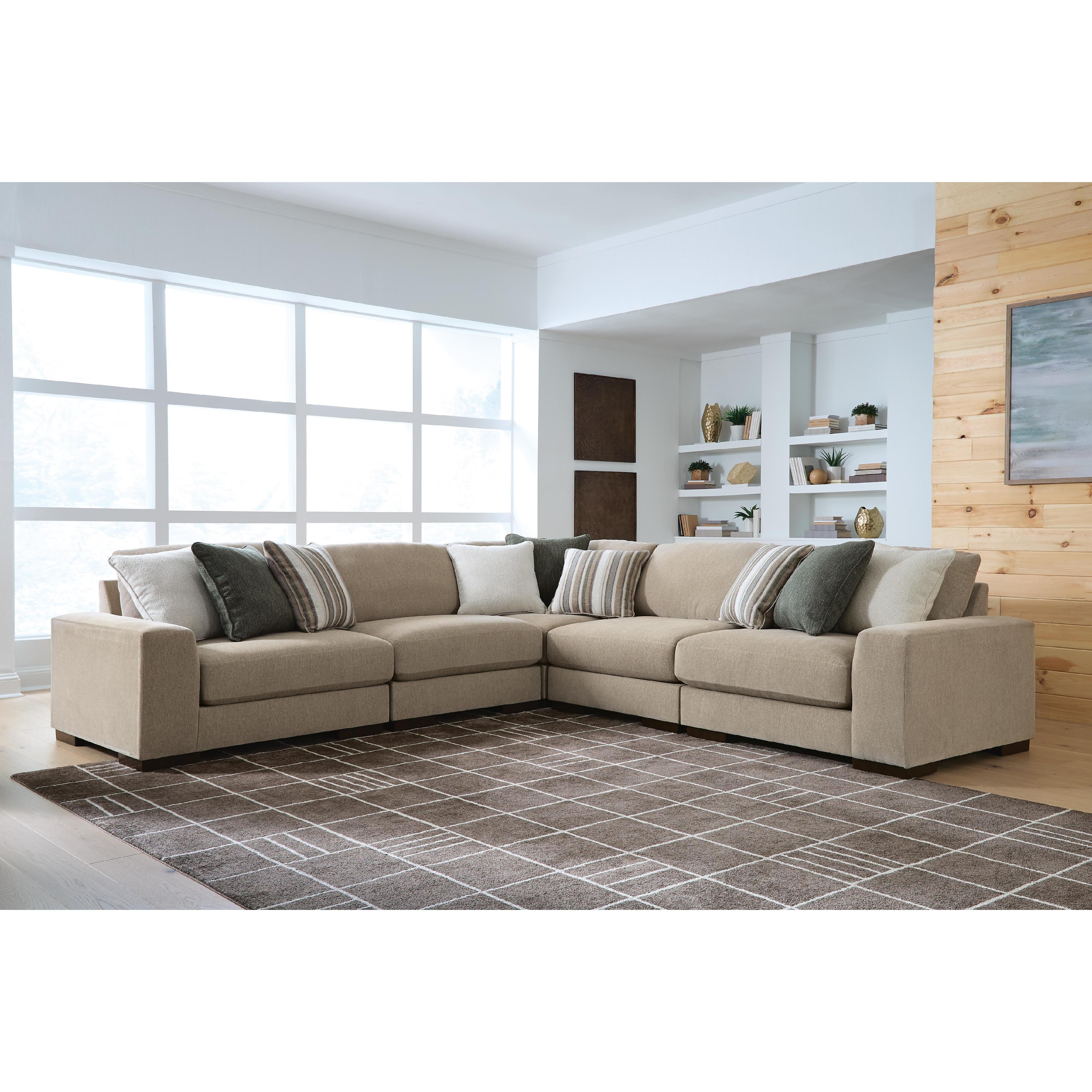Benchcraft Linenhause 31803S17 5 pc Sectional IMAGE 3