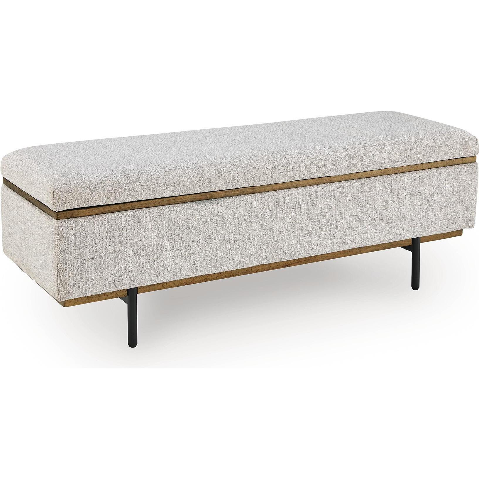 Signature Design by Ashley Dettaford Next-Gen Nuvella A3000848 Storage Bench IMAGE 1