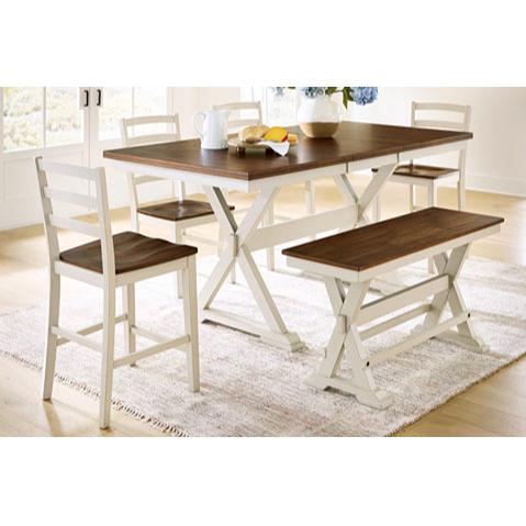 Signature Design by Ashley Brinfern PCD628-32 Counter Butterfly Extendable Table IMAGE 6