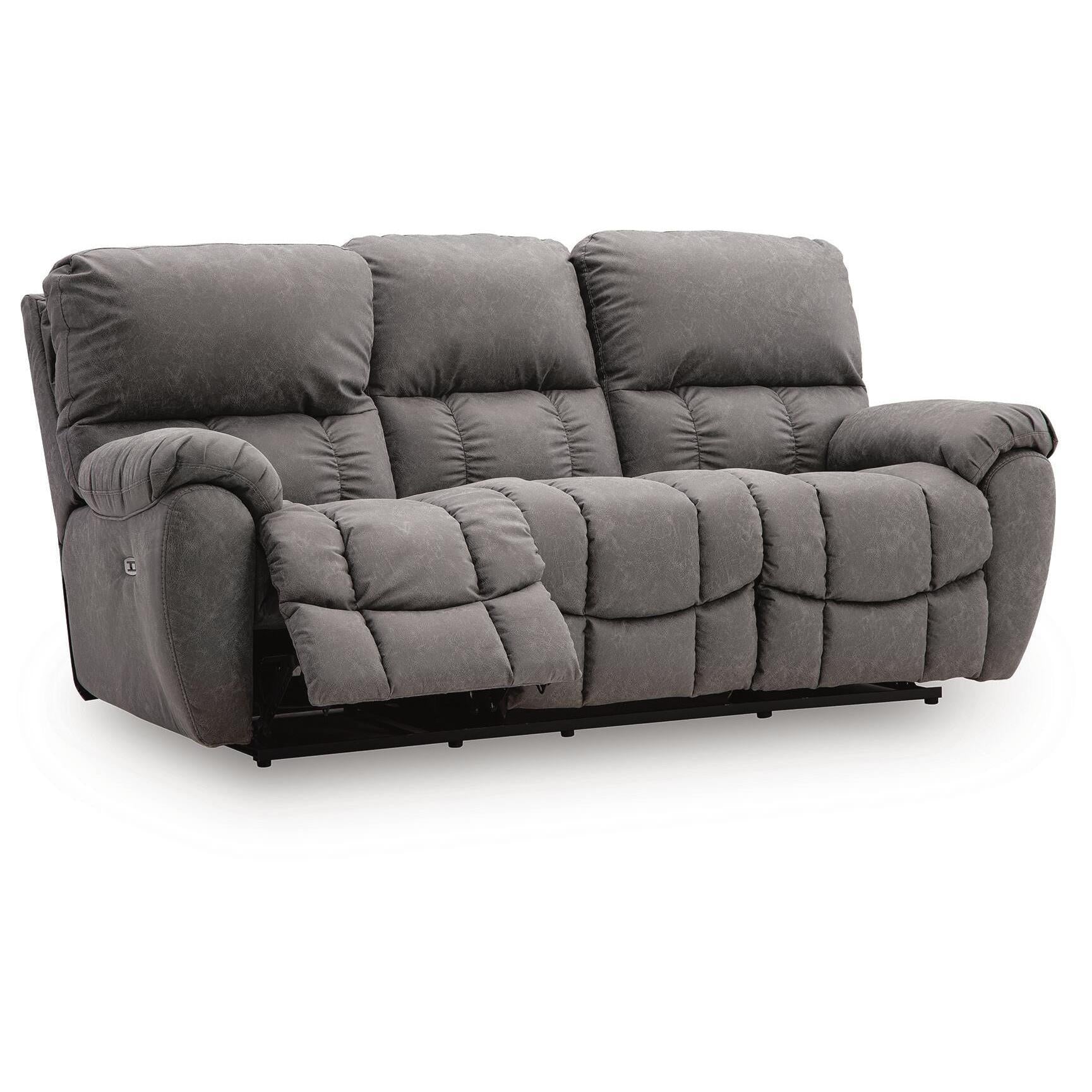 Signature Design by Ashley Bakerstein PC1250315 Power Recliner Sofa with Adjustable Headrest IMAGE 1