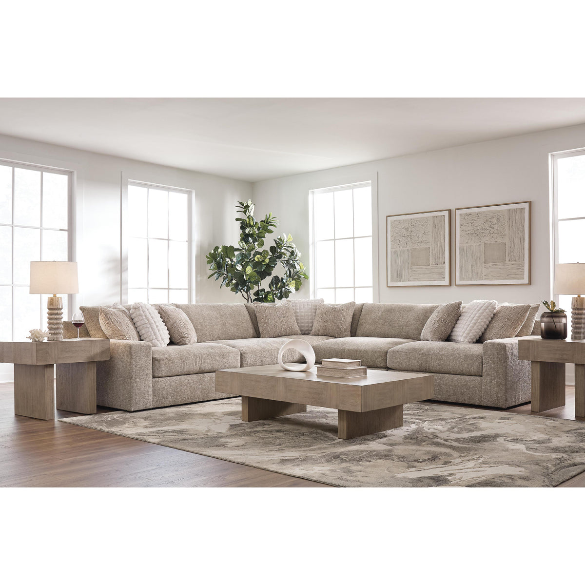 Signature Design by Ashley Nexora-Court PC68008S17 5 pc Sectional IMAGE 4