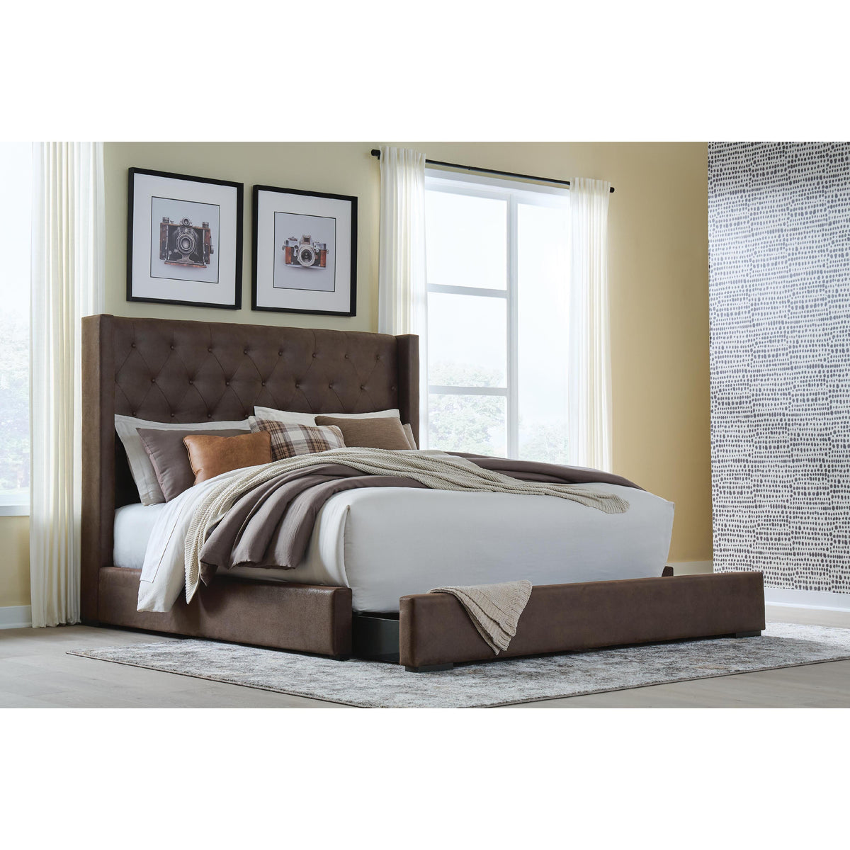 Signature Design by Ashley Lavernty PCB9002B1 Queen Upholstered Storage Bed IMAGE 6
