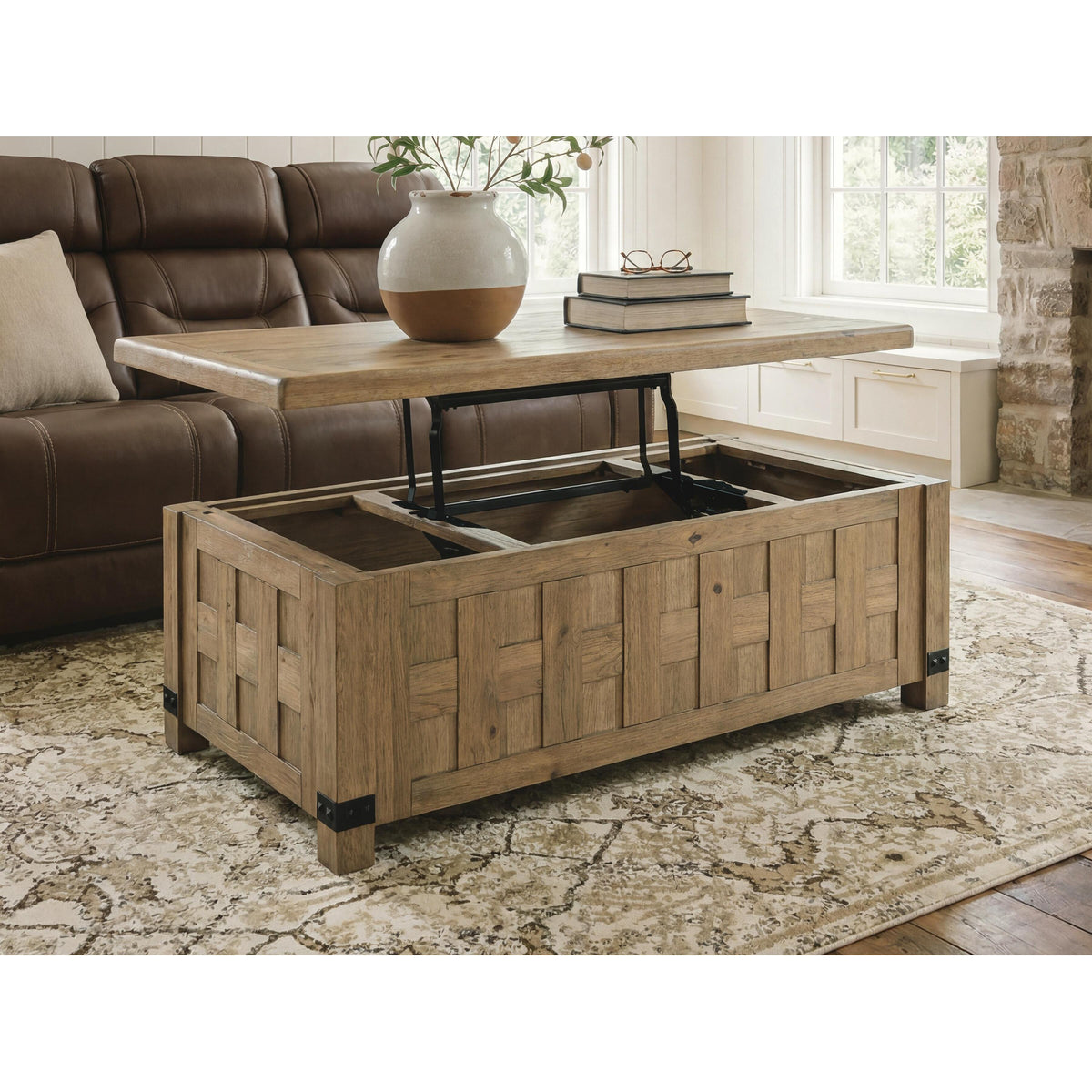 Signature Design by Ashley Ridgester T858-9 Lift Top Cocktail Table IMAGE 6