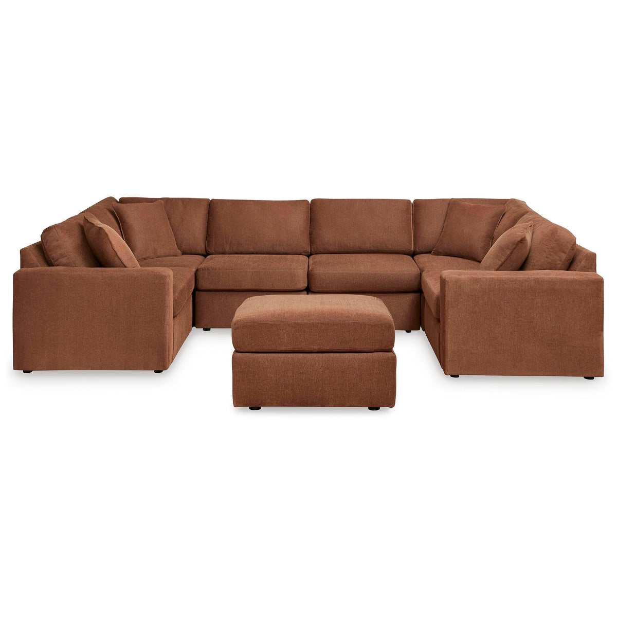 Signature Design by Ashley® Modmax 92102U18 6 pc Sectional and Ottoman - Spice IMAGE 1
