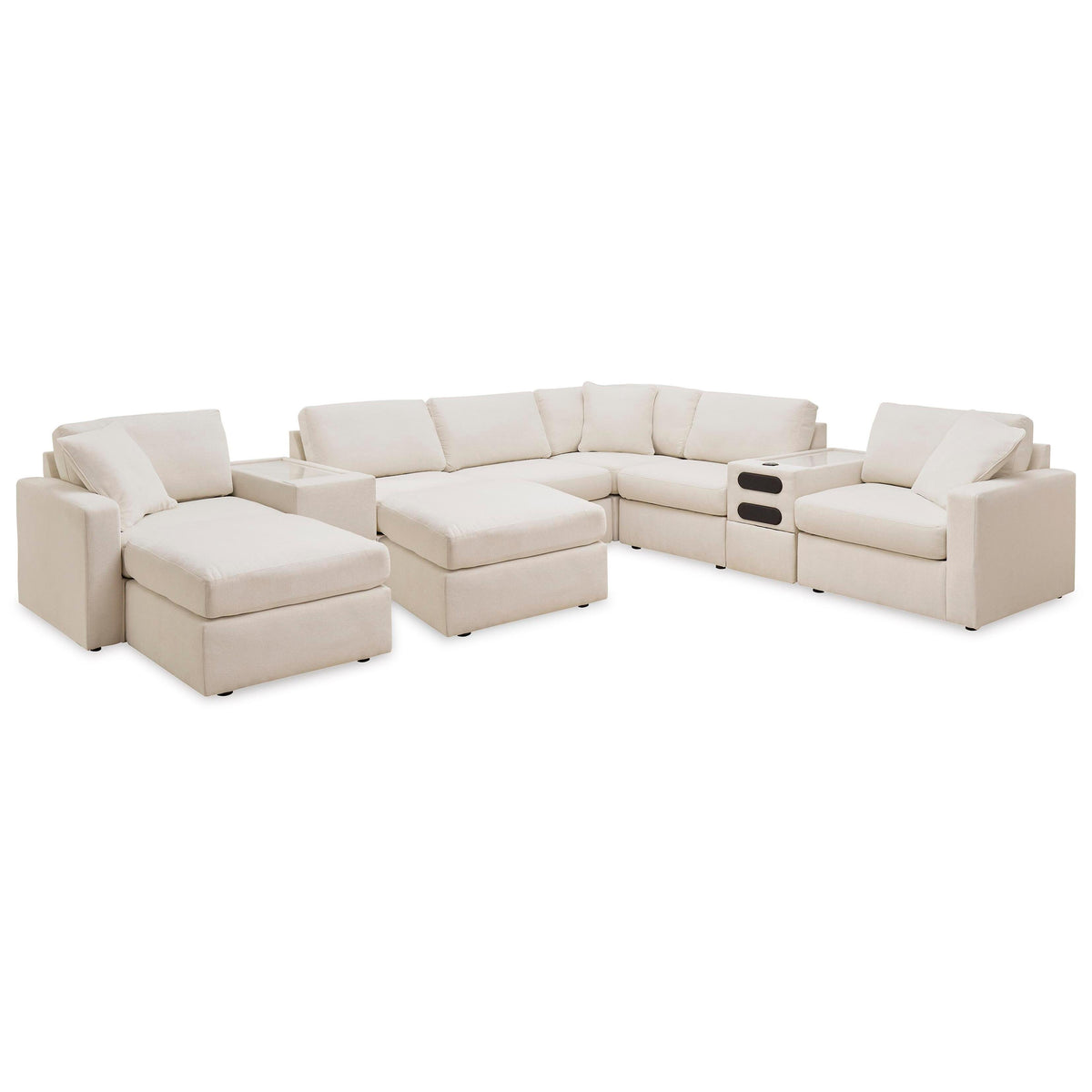 Signature Design by Ashley® Modmax 92103U13 8 pc Sectional and 2 Ottomans - Oyster IMAGE 1