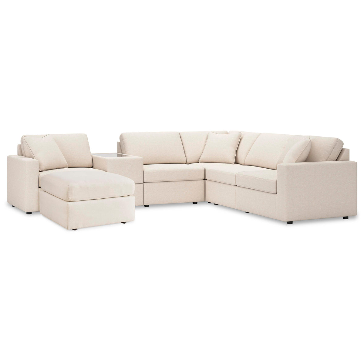 Signature Design by Ashley® Modmax 92103U16 6 pc Sectional and Ottoman - Oyster IMAGE 1