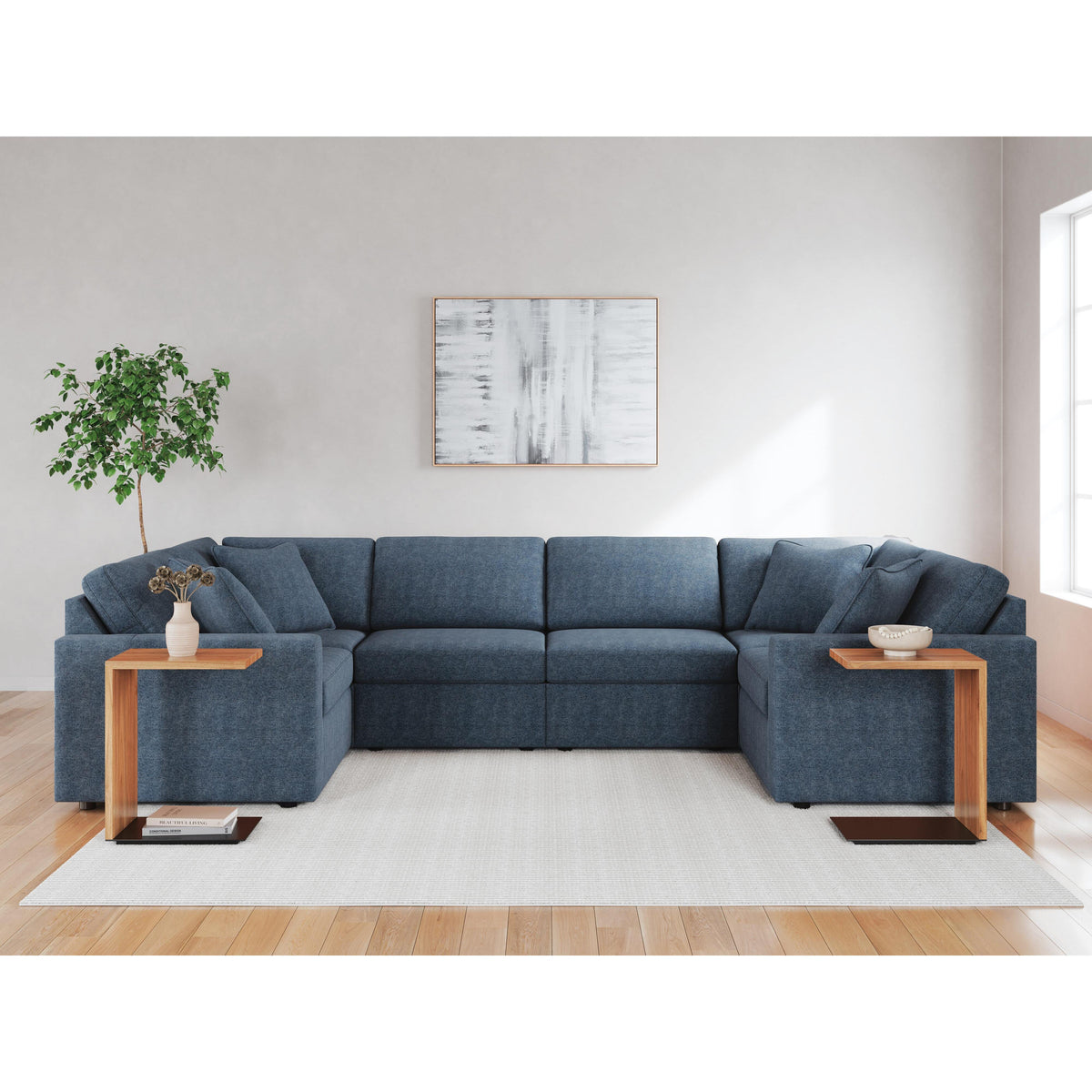 Signature Design by Ashley® Modmax 92121U18 6 pc Sectional and Ottoman - Ink IMAGE 3