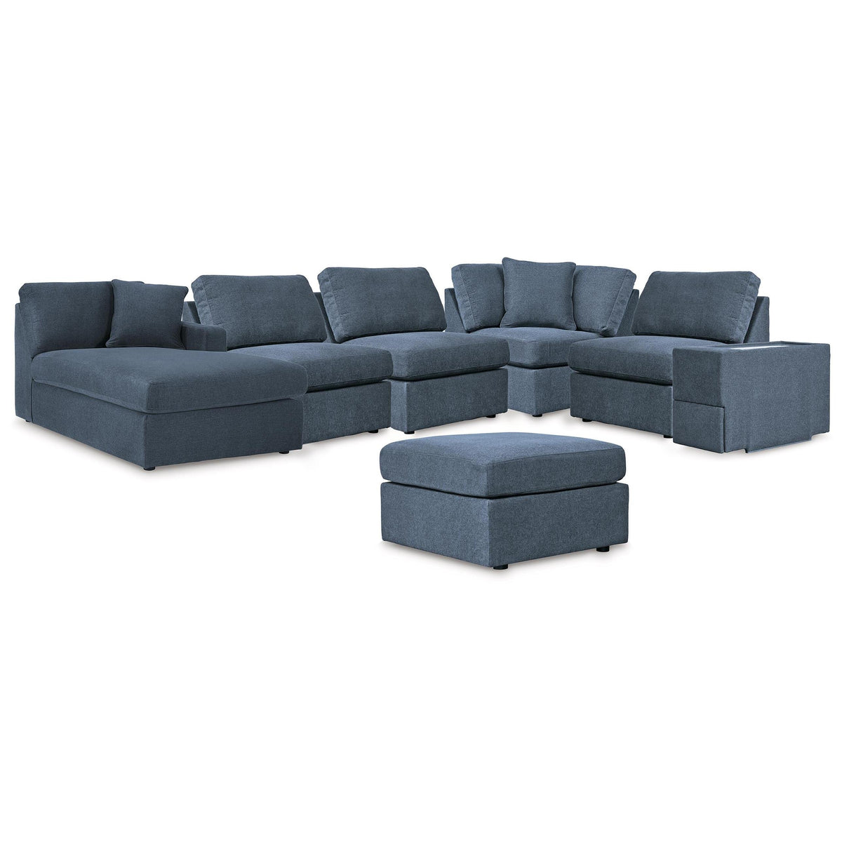 Signature Design by Ashley® Modmax 92121U7 6 pc Sectional with Chaise and Ottoman - Ink IMAGE 1