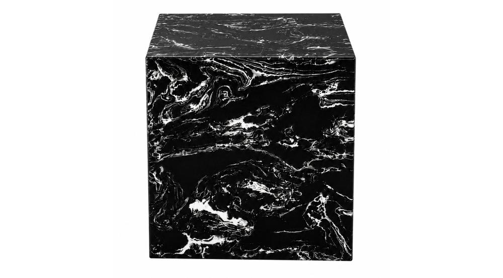 Artemis Square Accent Table in Napoleon Black