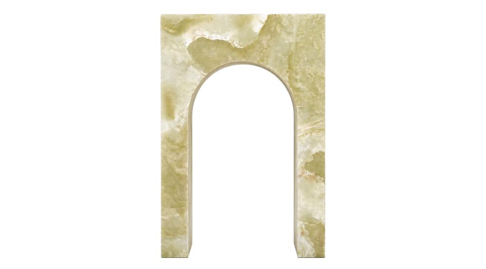 Atticus Square Accent Table in Jade Onyx